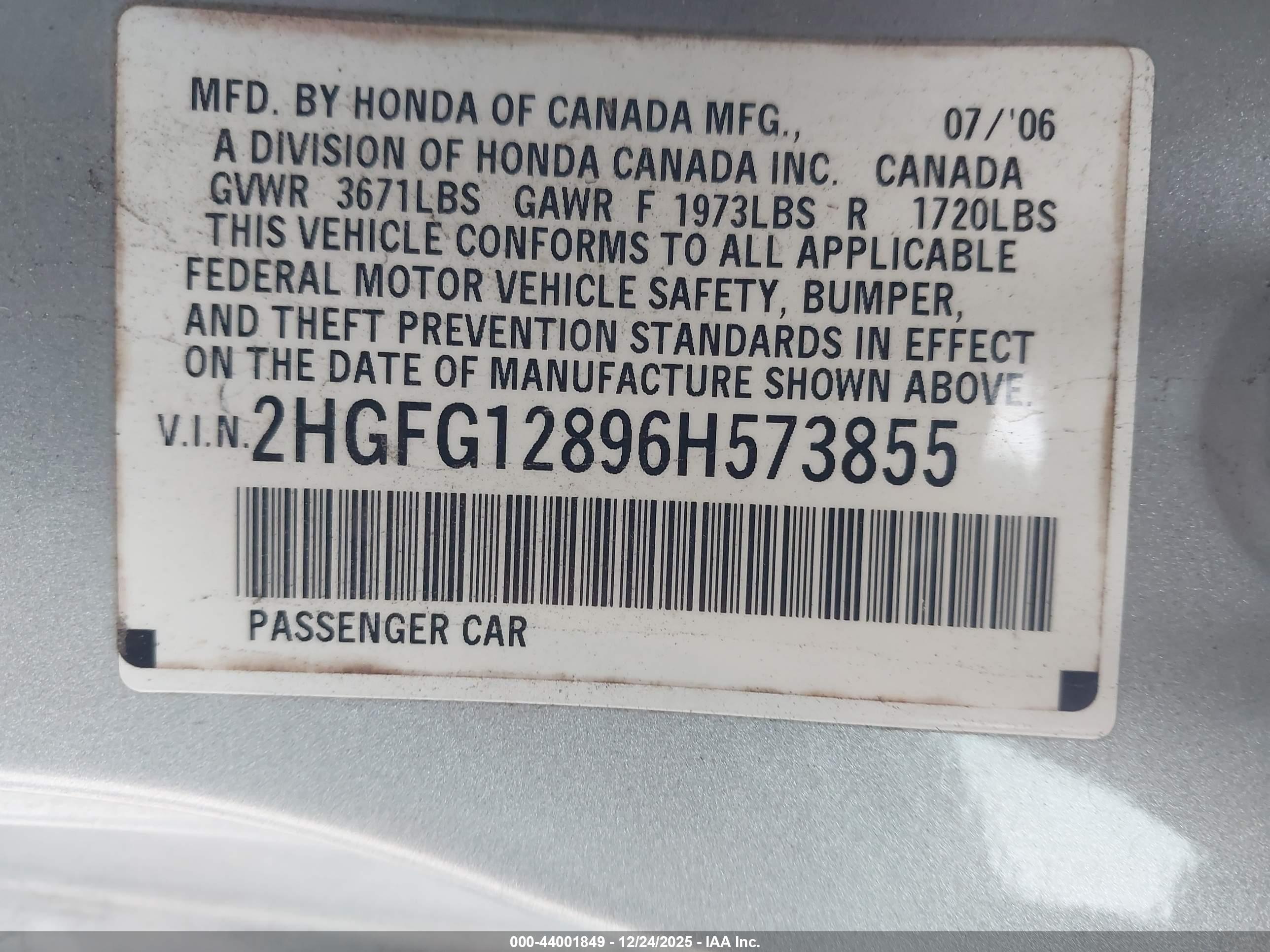 HONDA CIVIC image 9