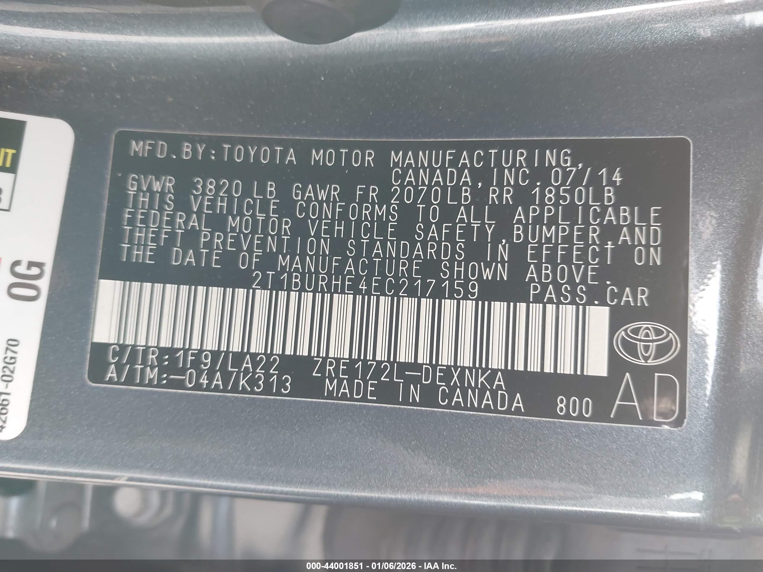 TOYOTA COROLLA image 9