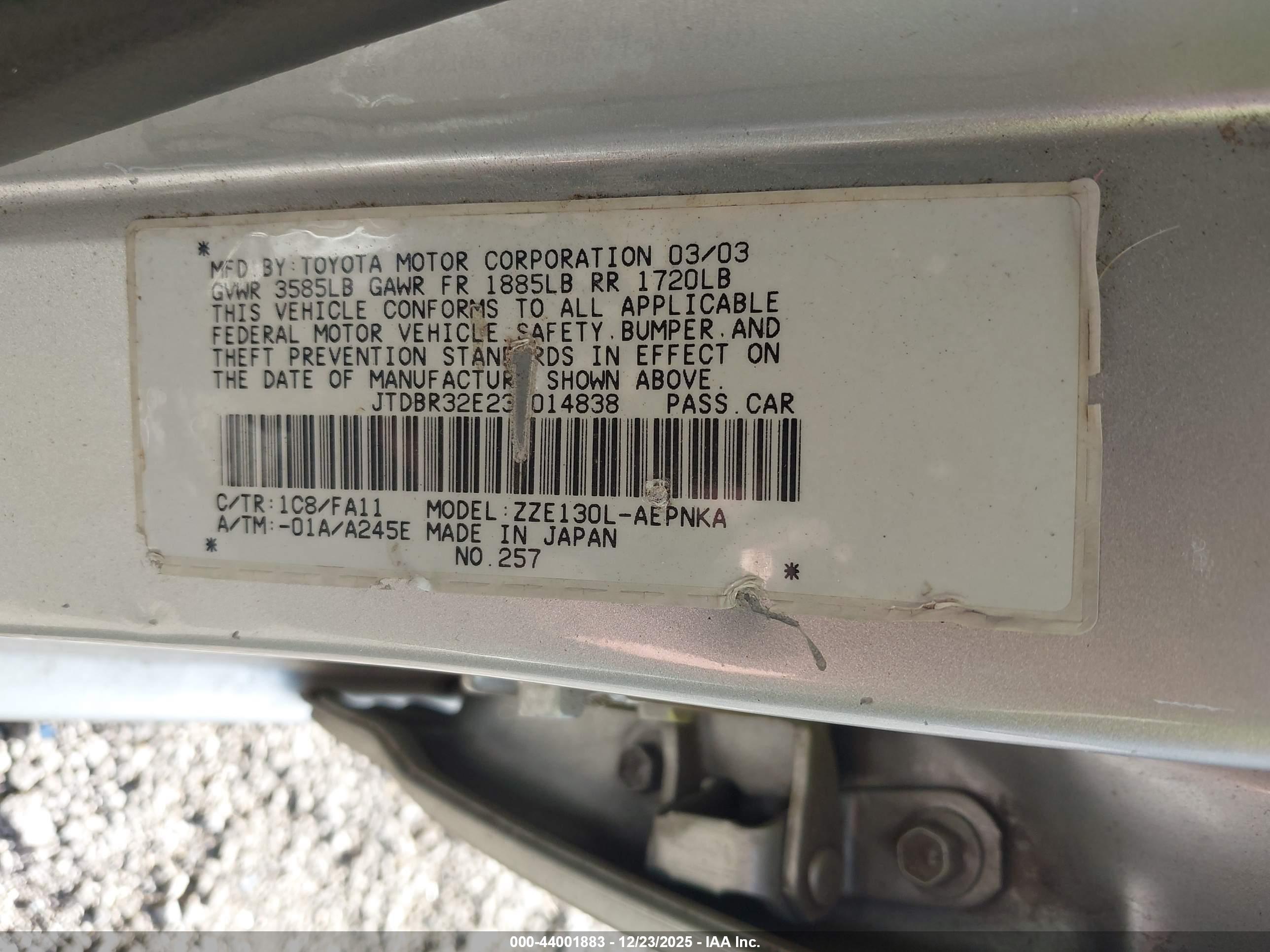 TOYOTA COROLLA image 9