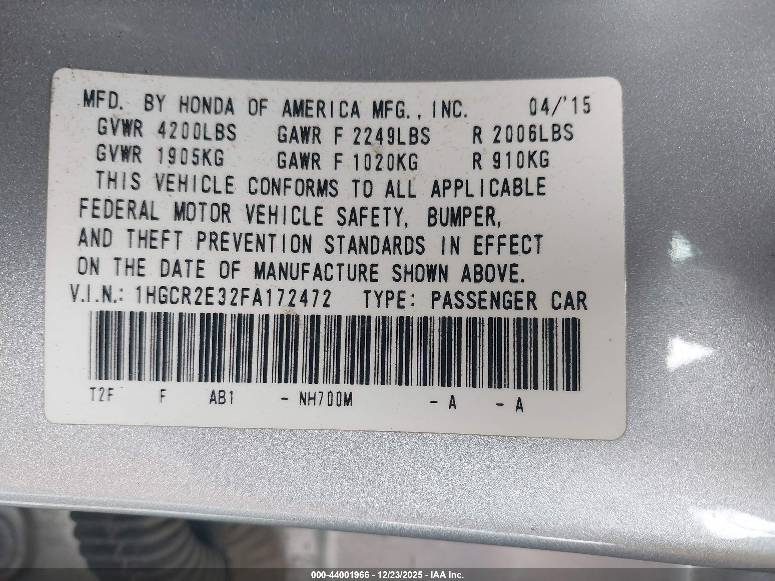 HONDA ACCORD image 9