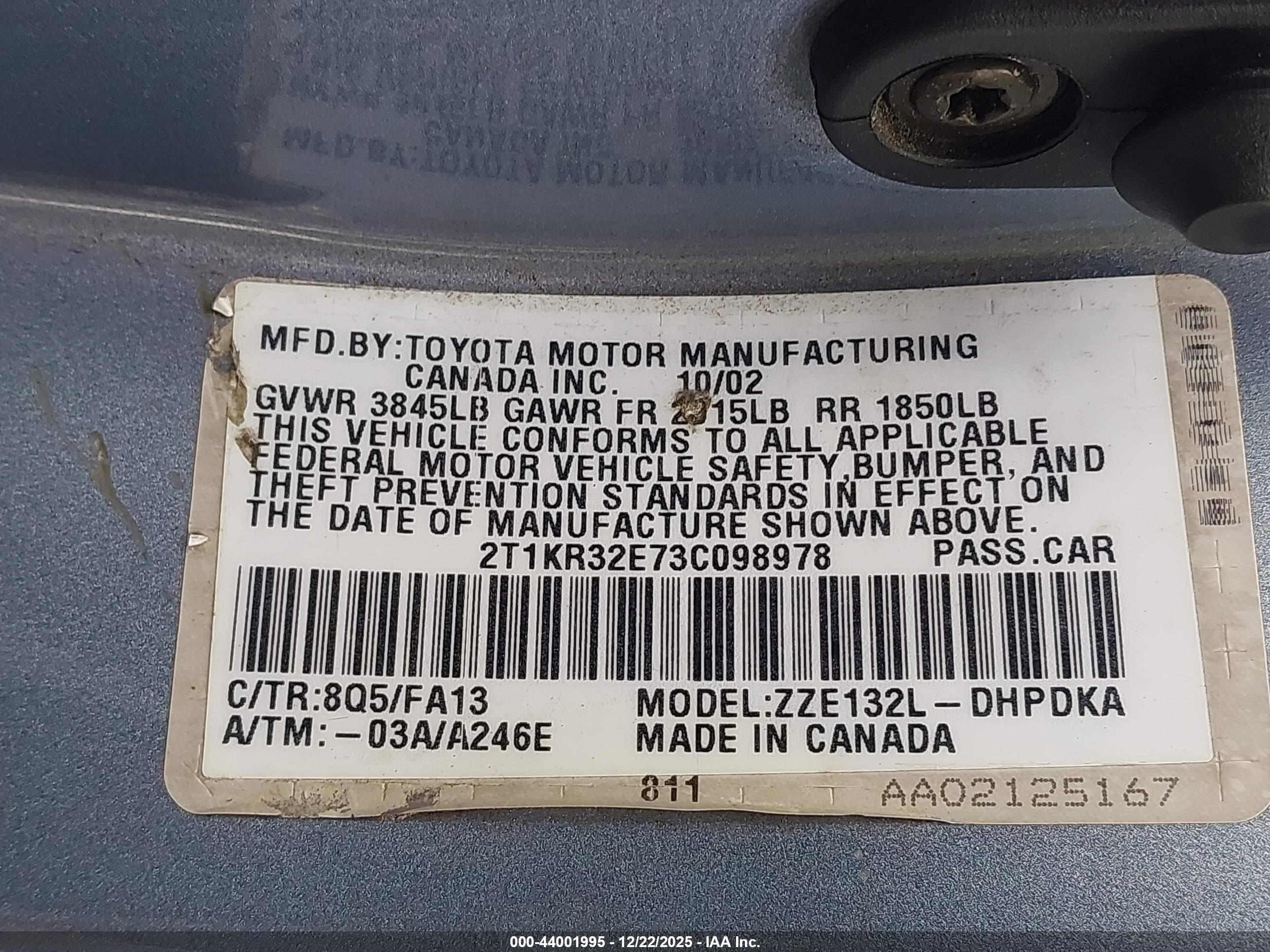 TOYOTA MATRIX image 9