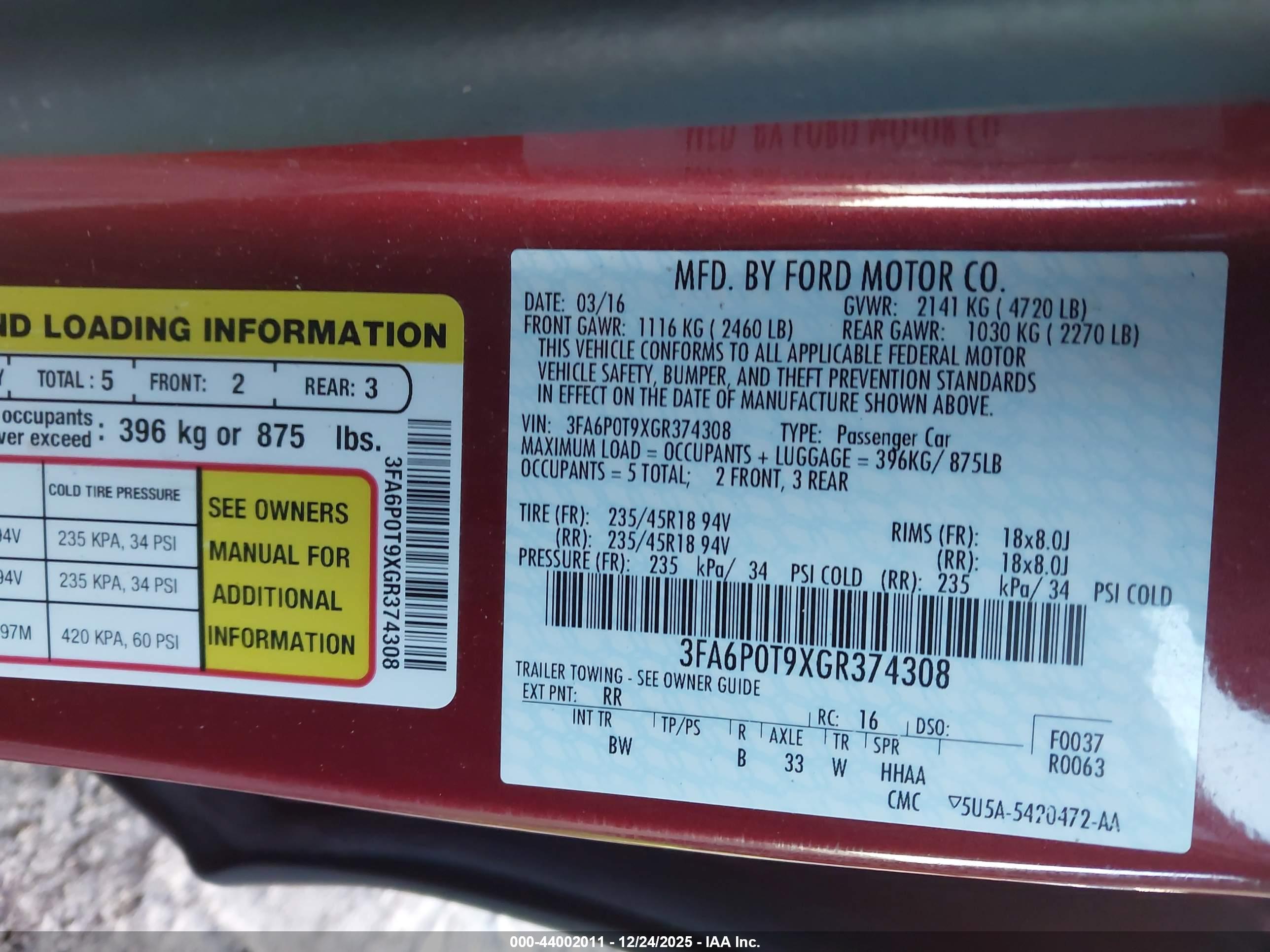 FORD FUSION image 9