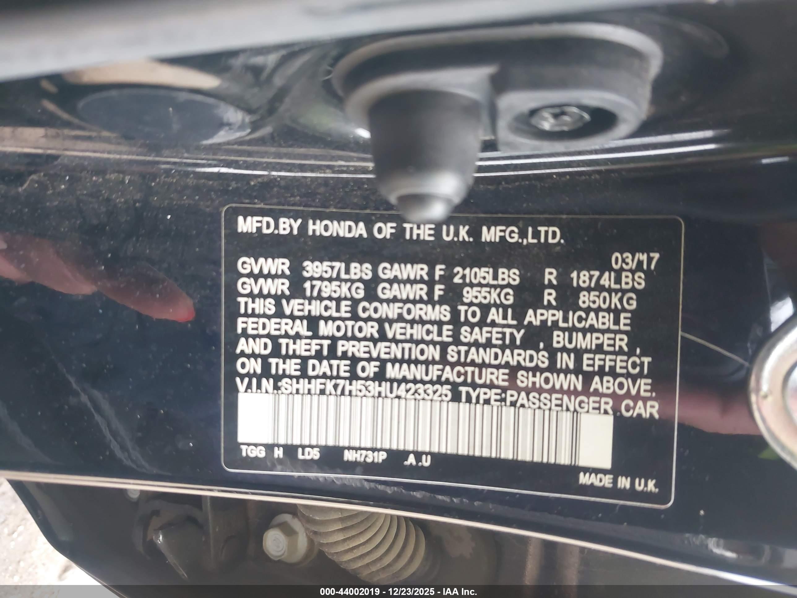 HONDA CIVIC image 9