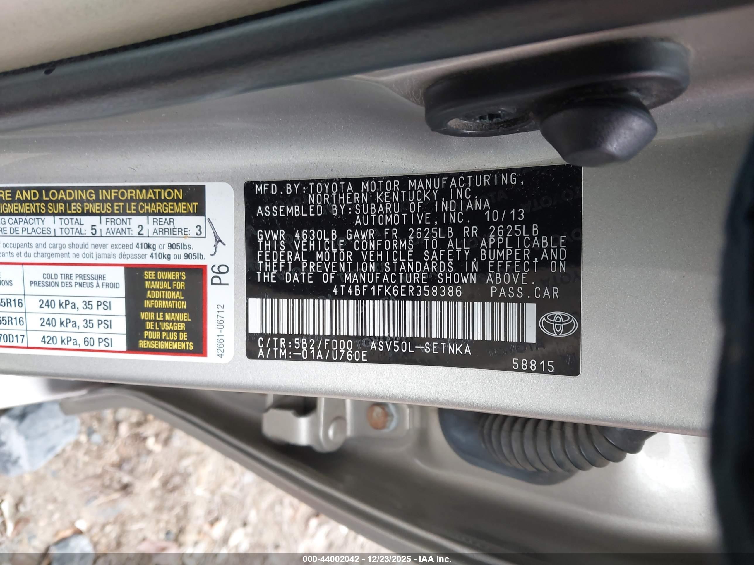 TOYOTA CAMRY image 9