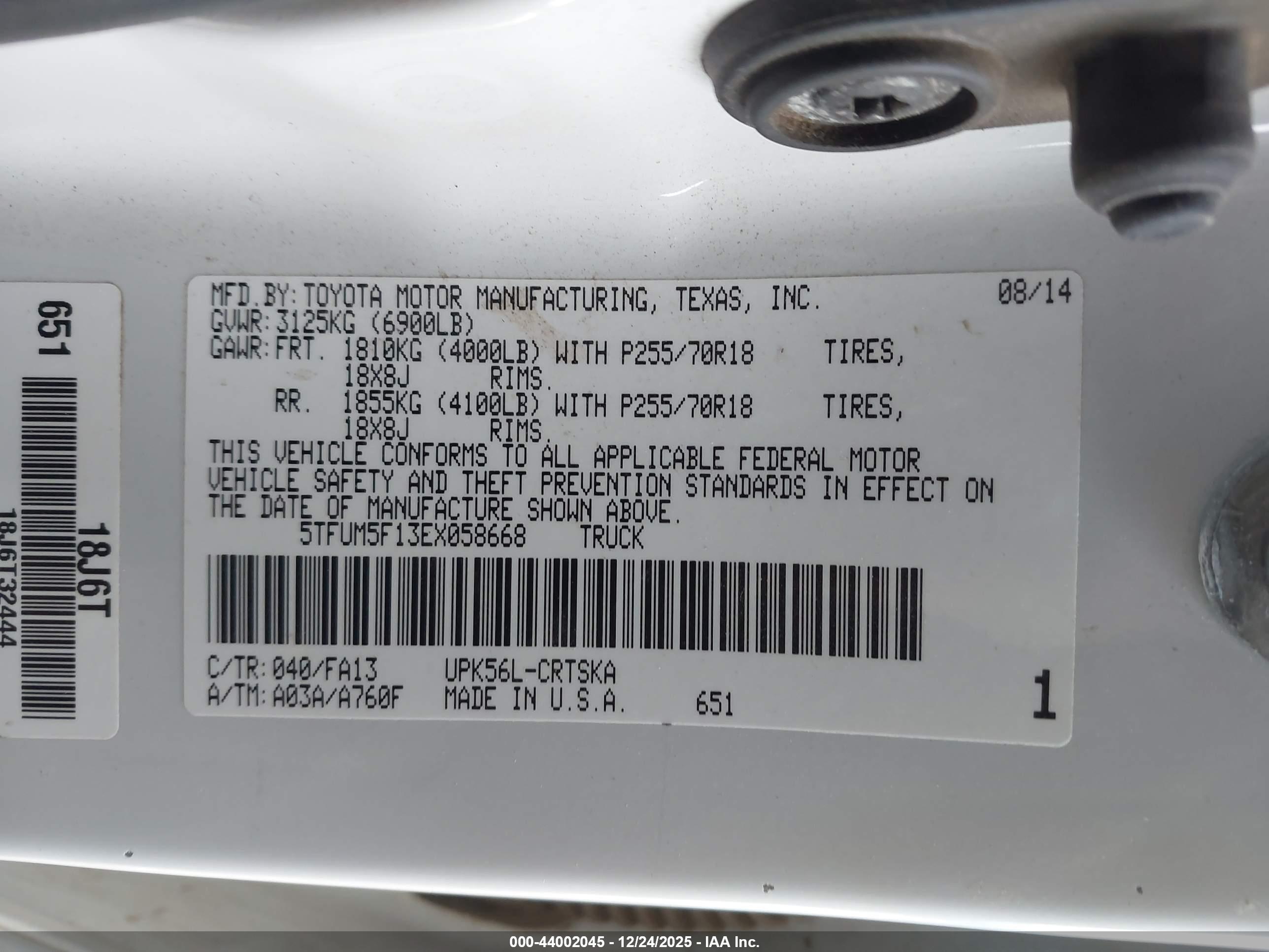 TOYOTA TUNDRA image 9