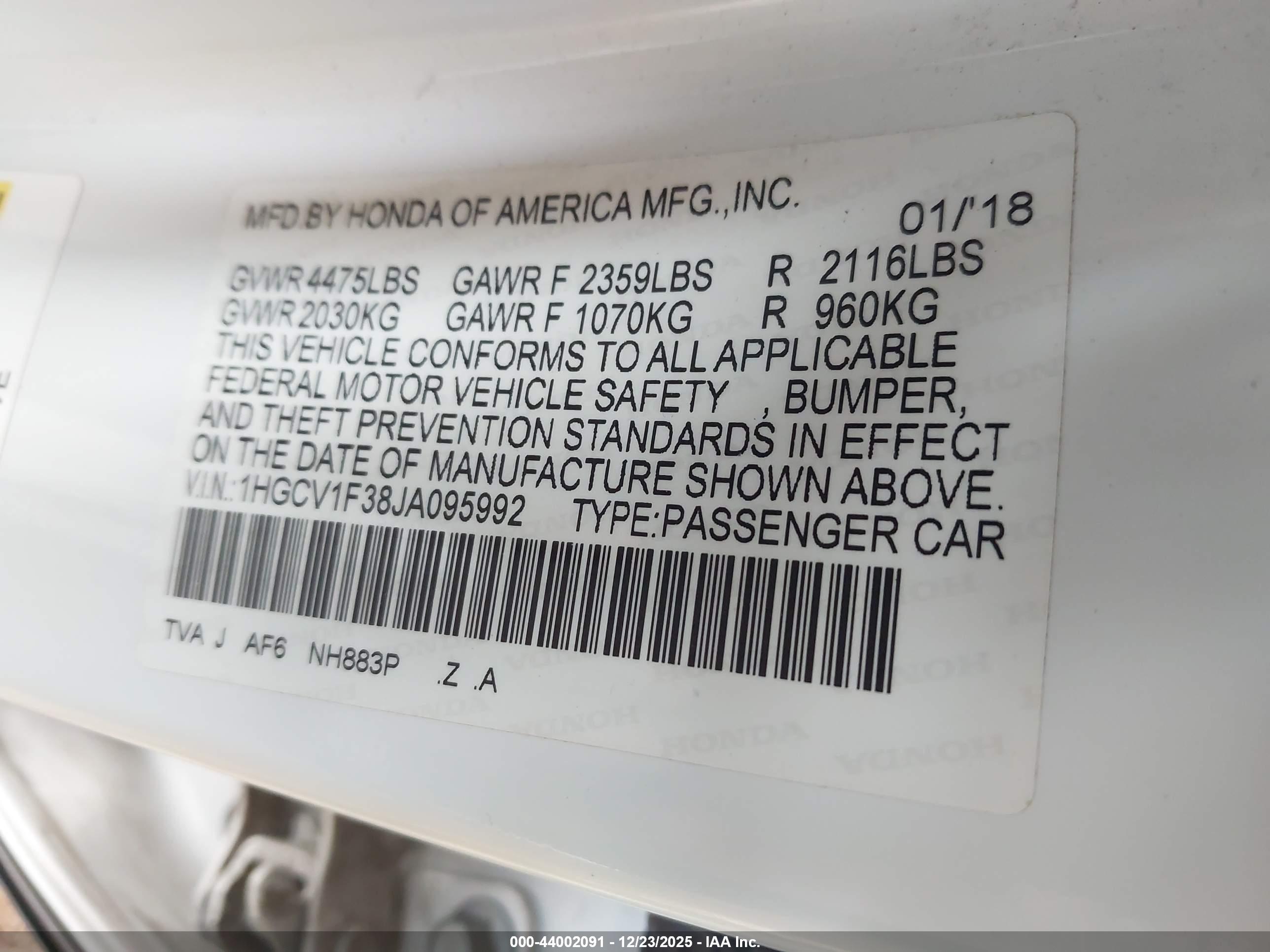 HONDA ACCORD image 9