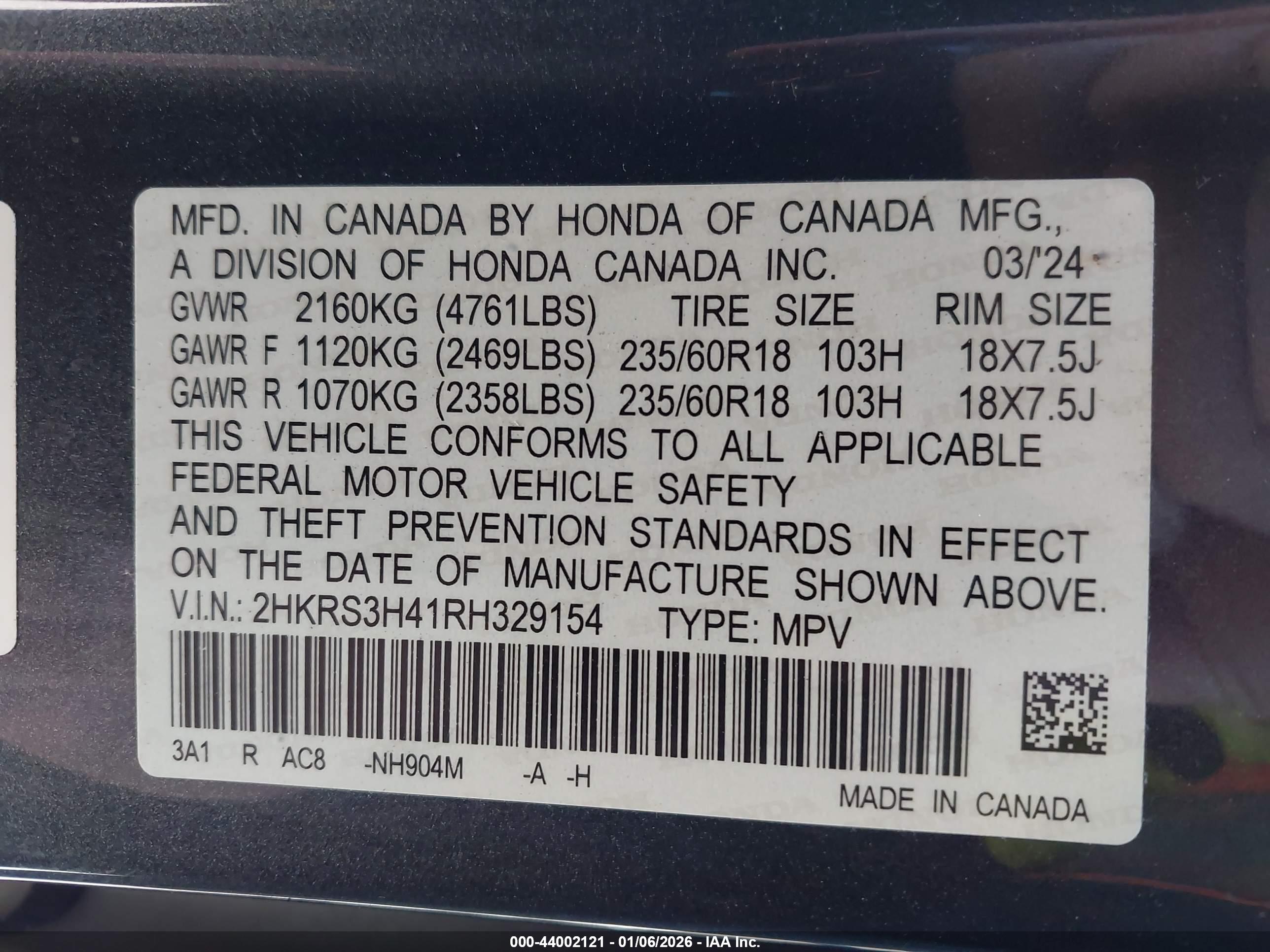 HONDA CR-V image 9