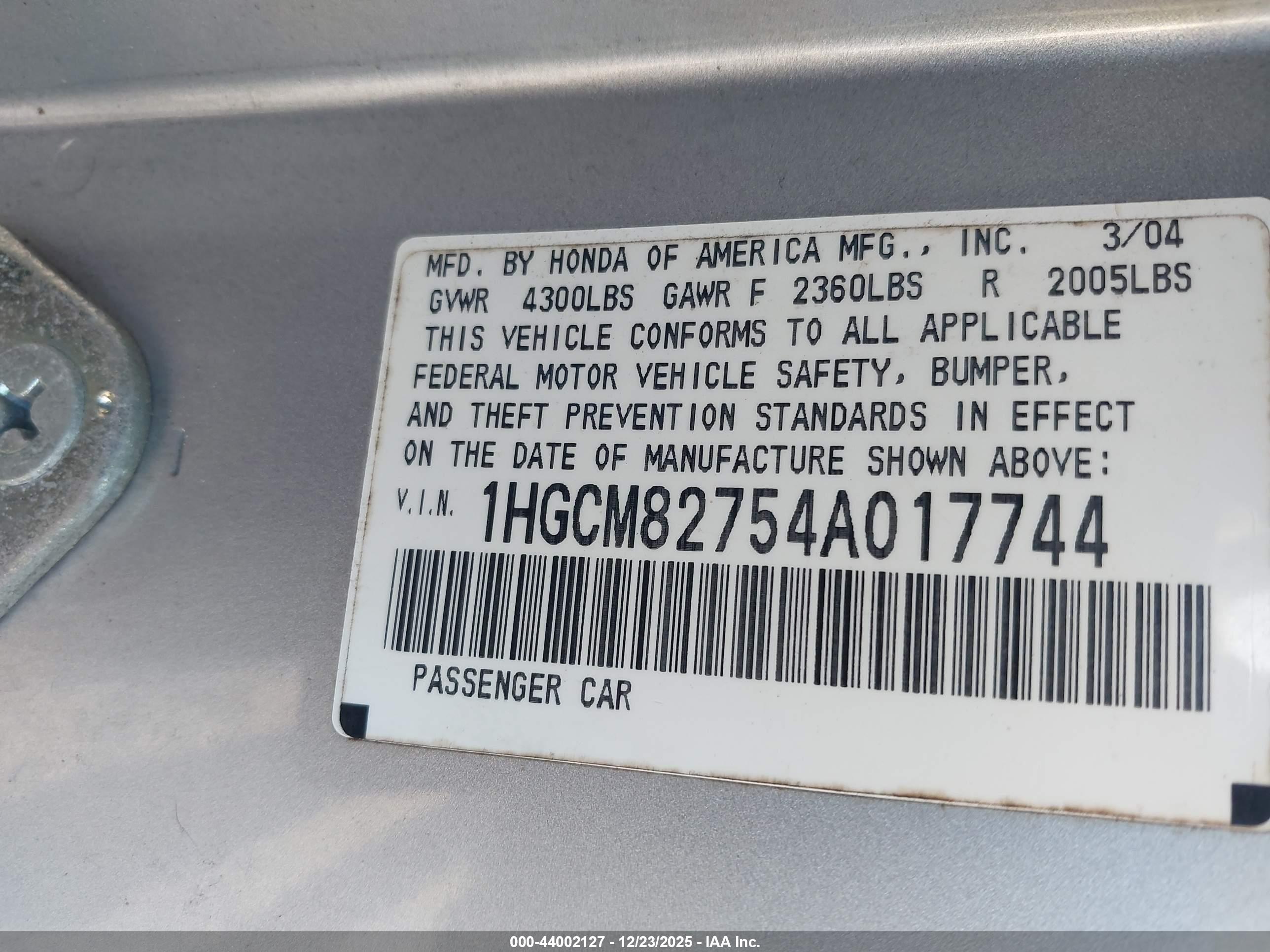 HONDA ACCORD image 9