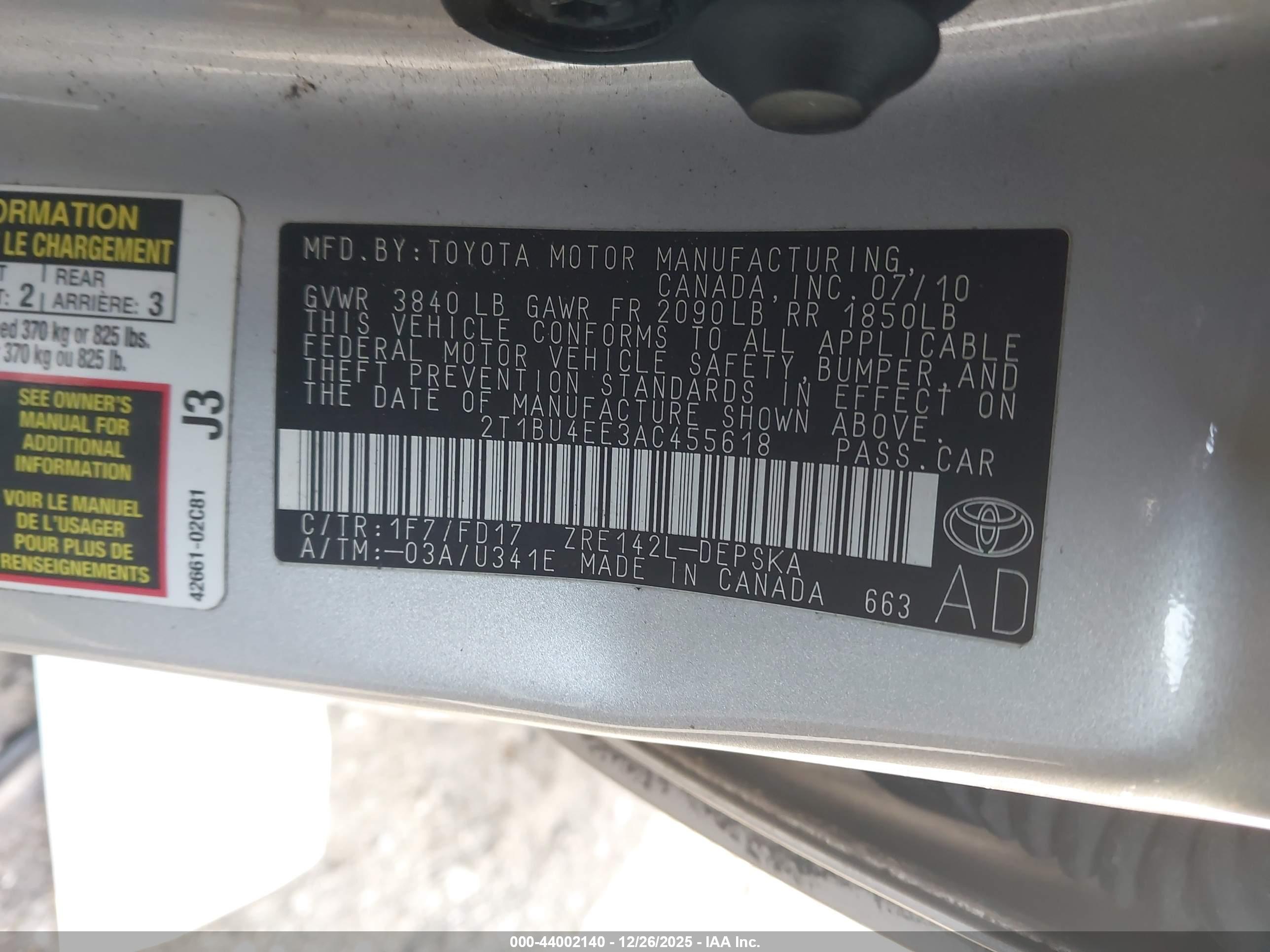 TOYOTA COROLLA image 9