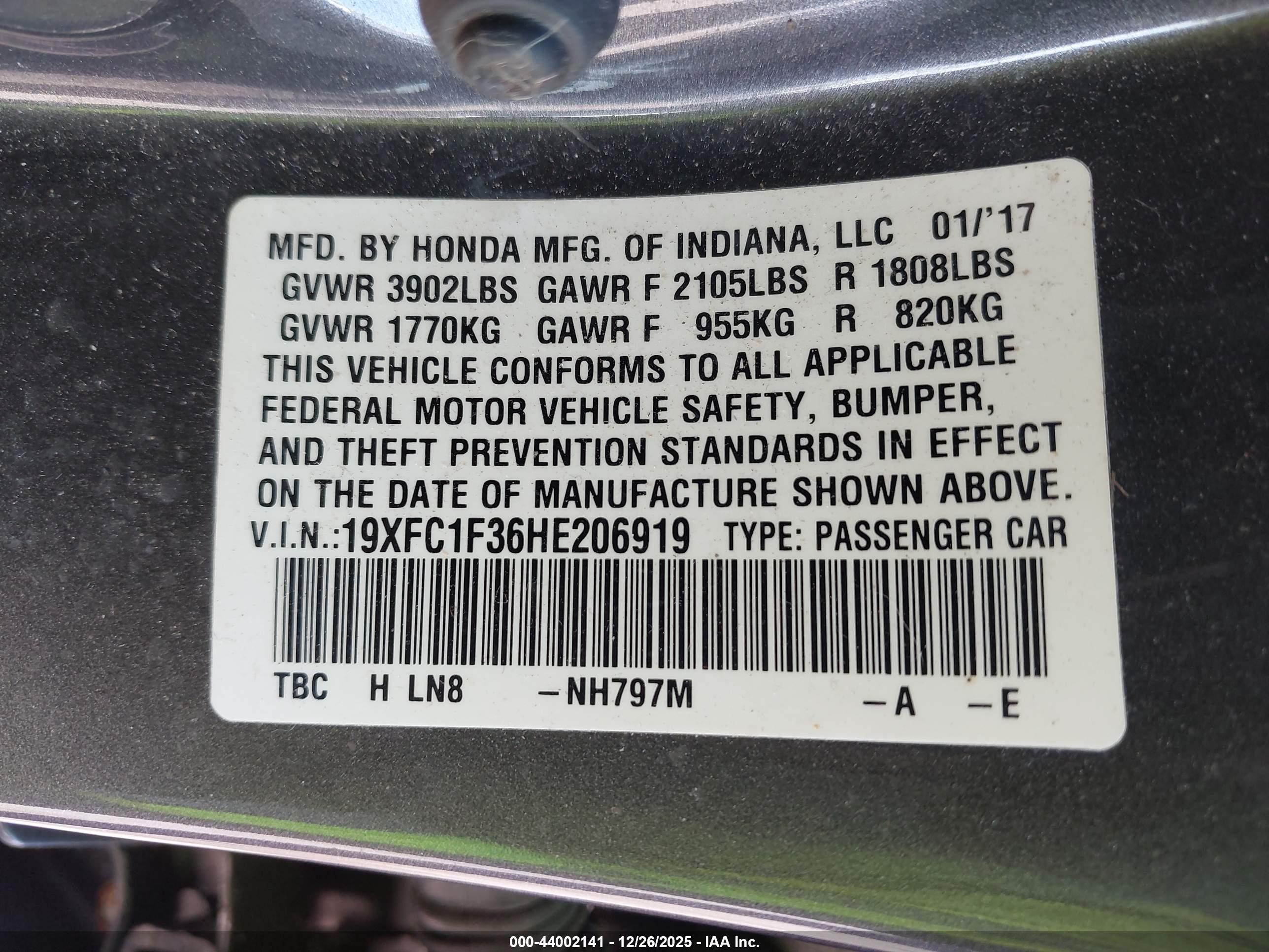 HONDA CIVIC image 9