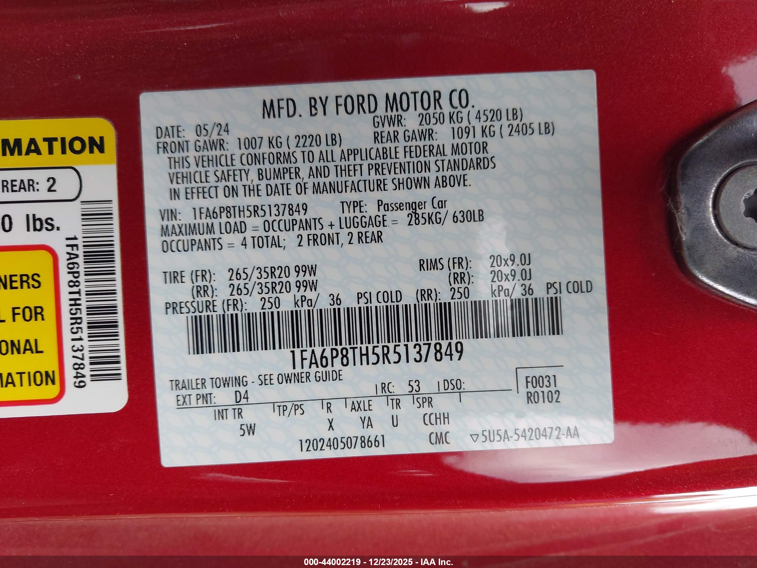 FORD MUSTANG image 9