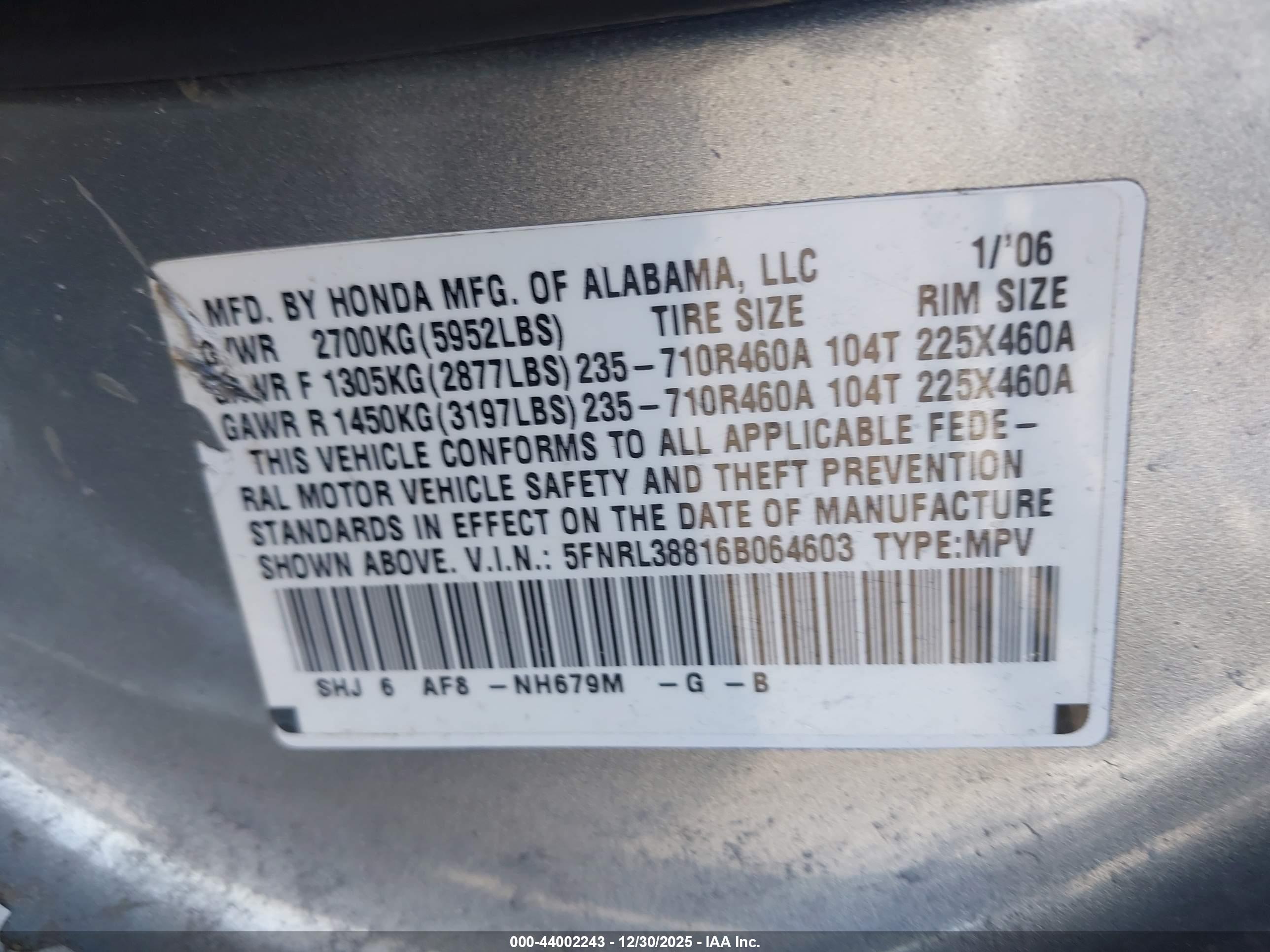HONDA ODYSSEY image 9