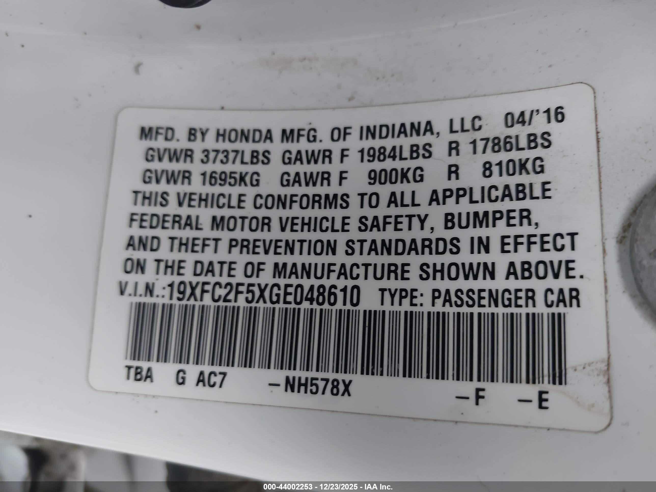 HONDA CIVIC image 9