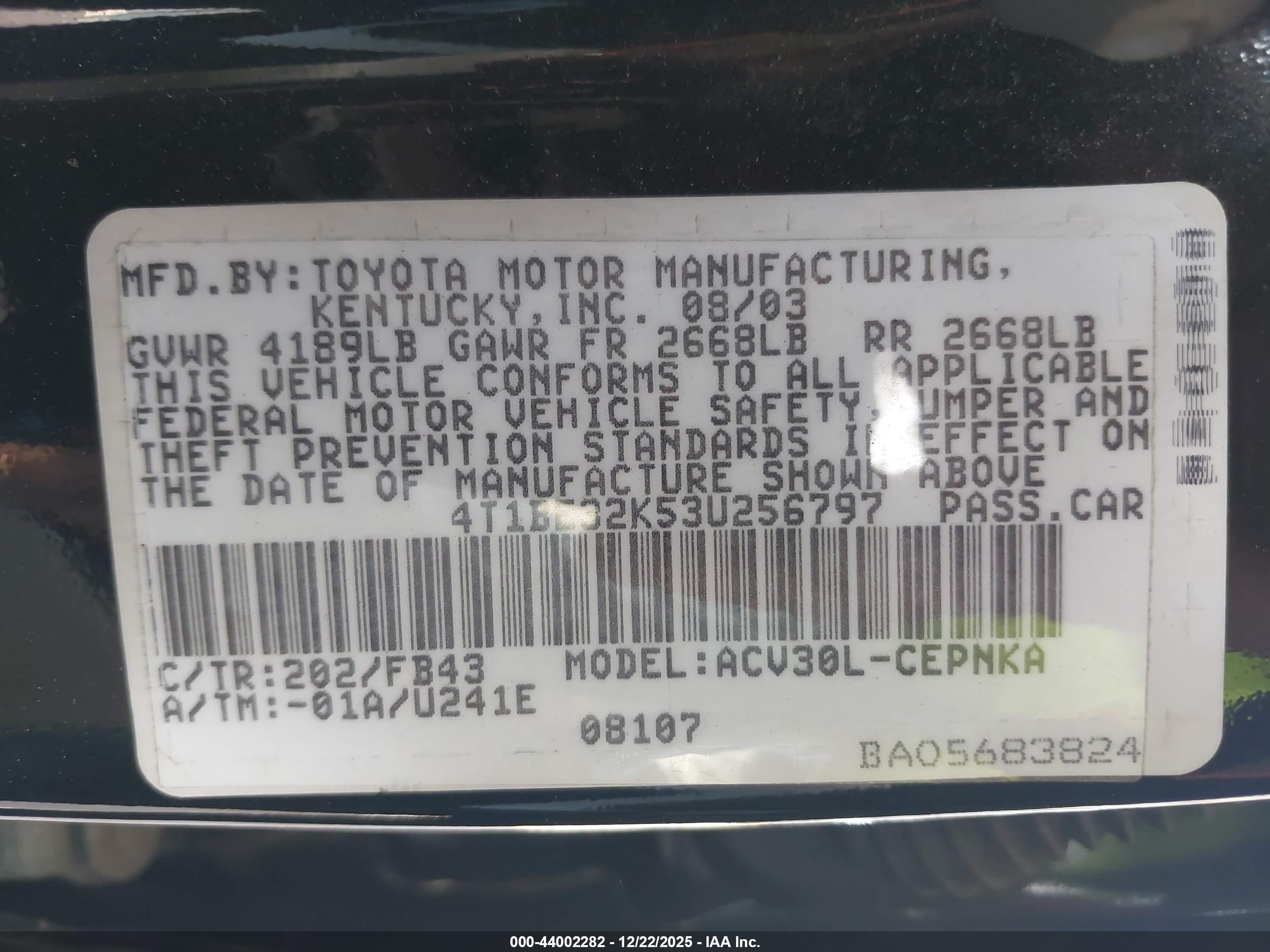 TOYOTA CAMRY image 9
