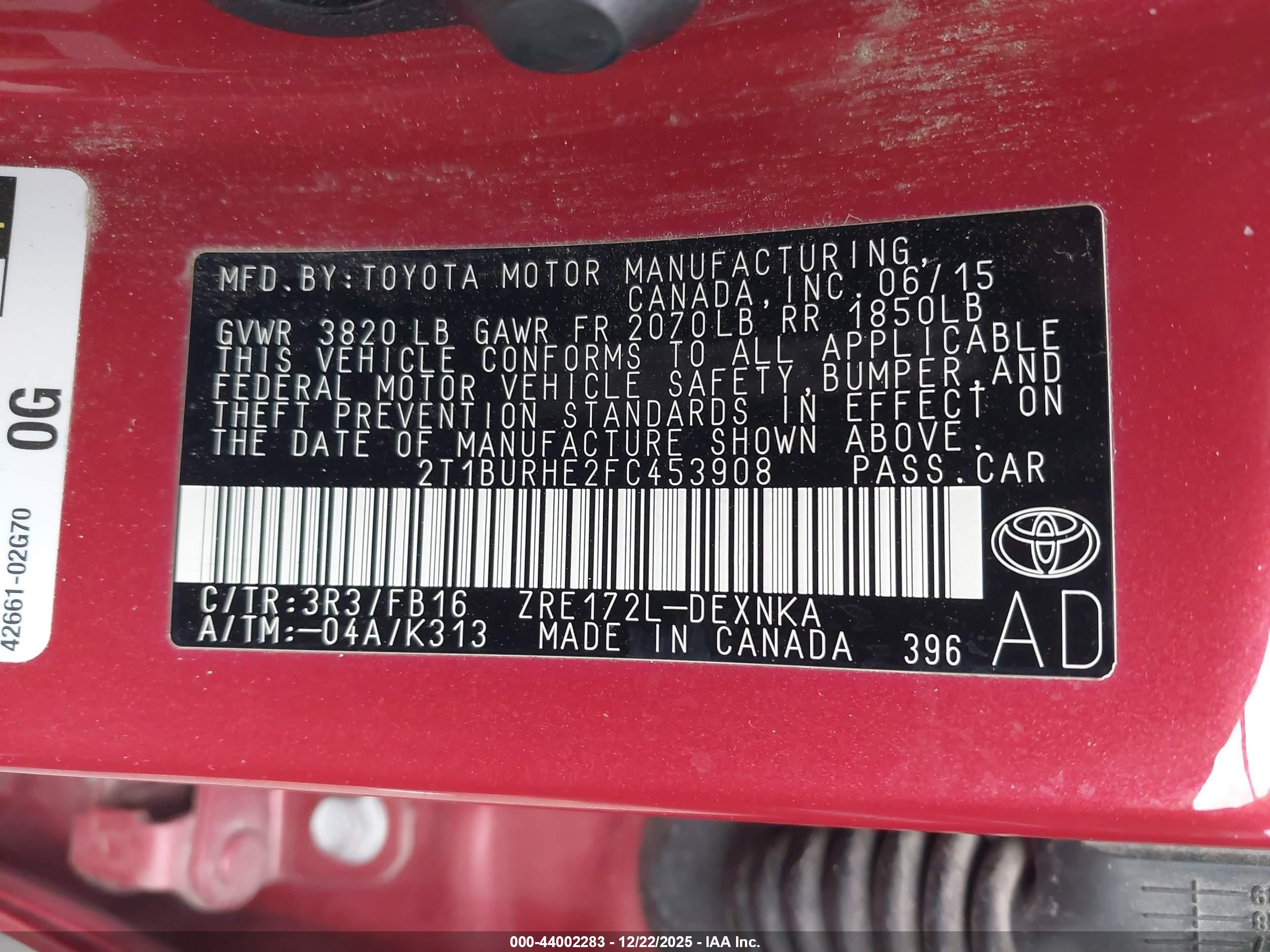 TOYOTA COROLLA image 9