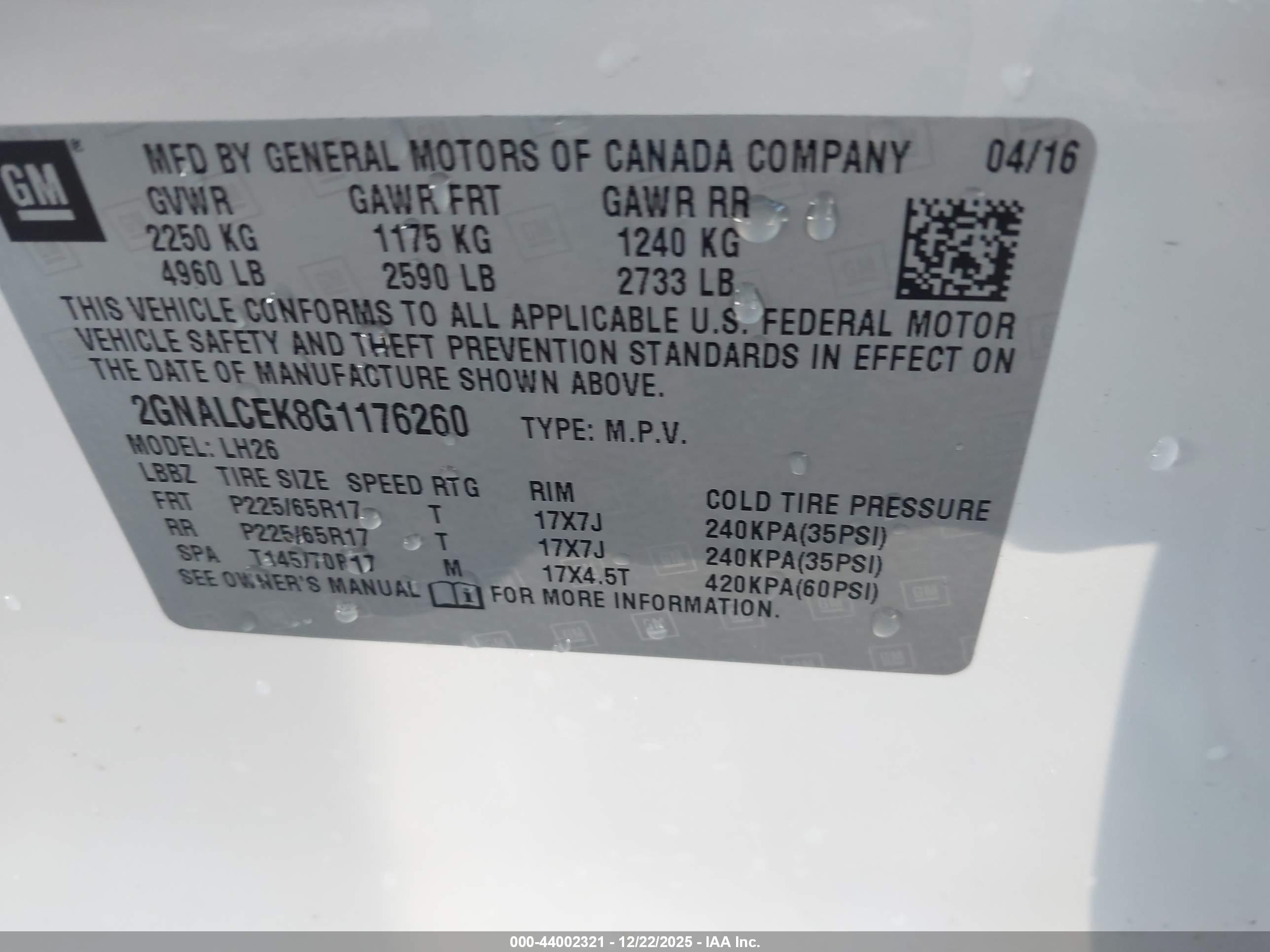 CHEVROLET EQUINOX image 9