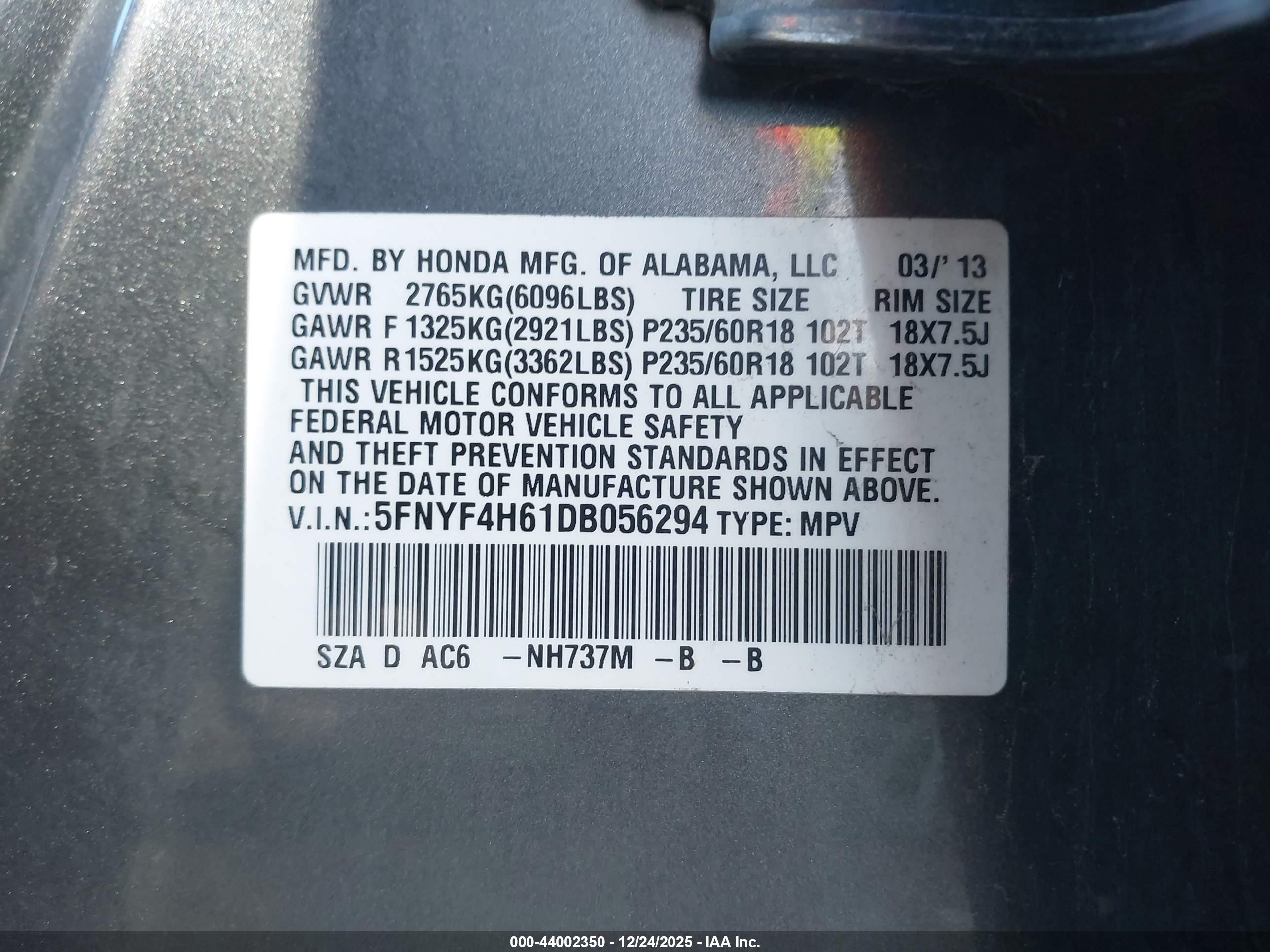 HONDA PILOT image 9