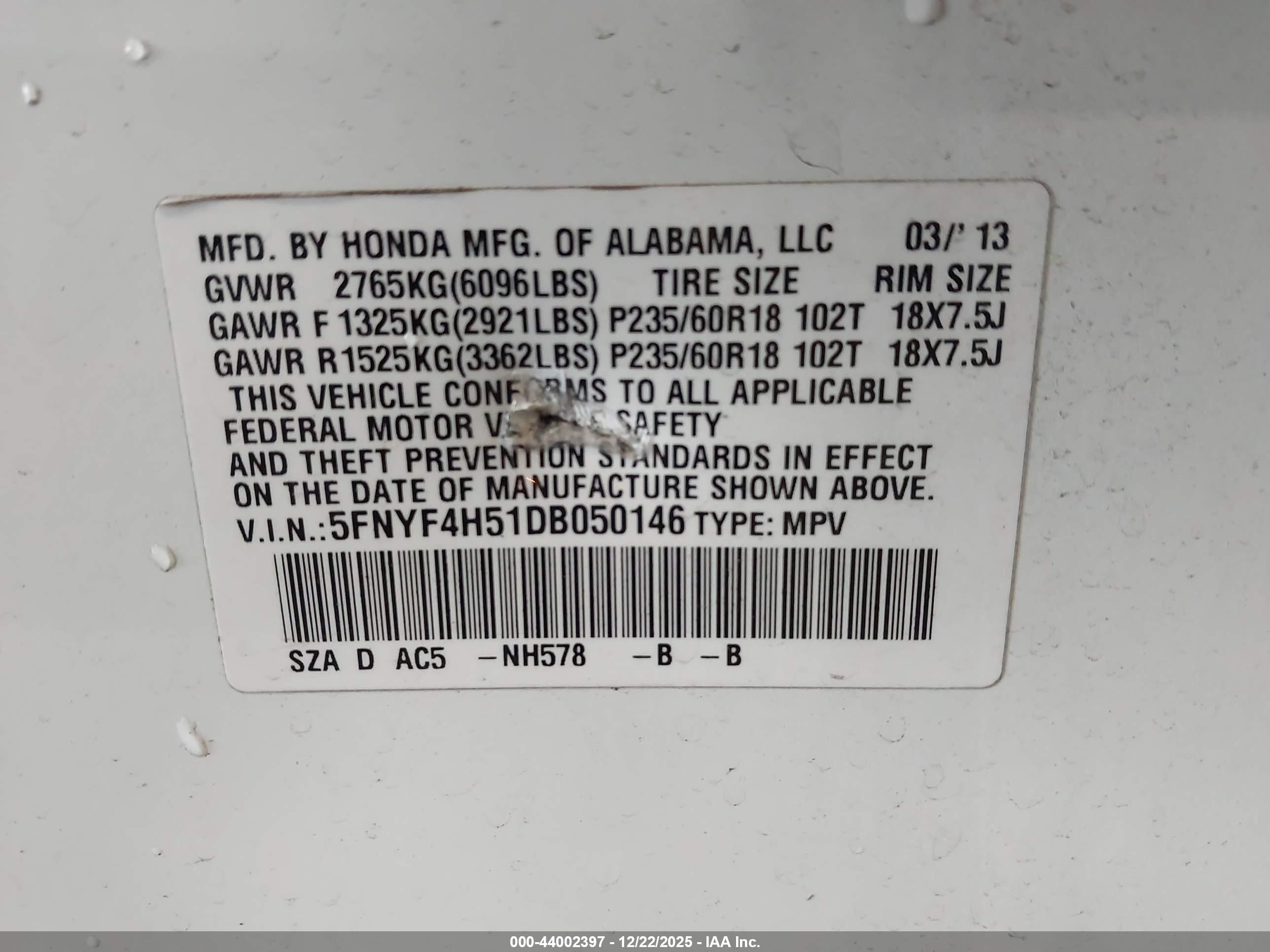 HONDA PILOT image 9