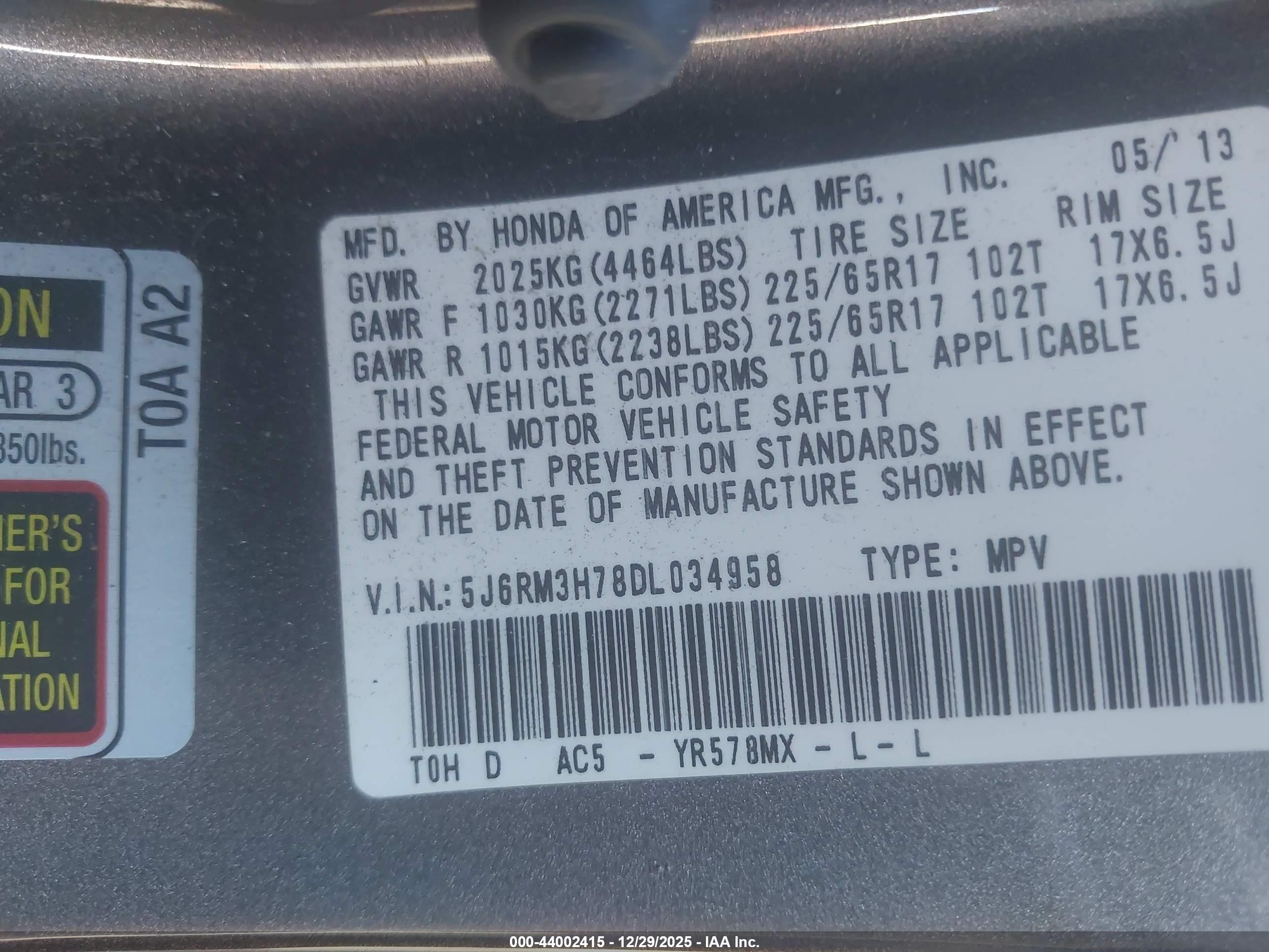 HONDA CR-V image 9