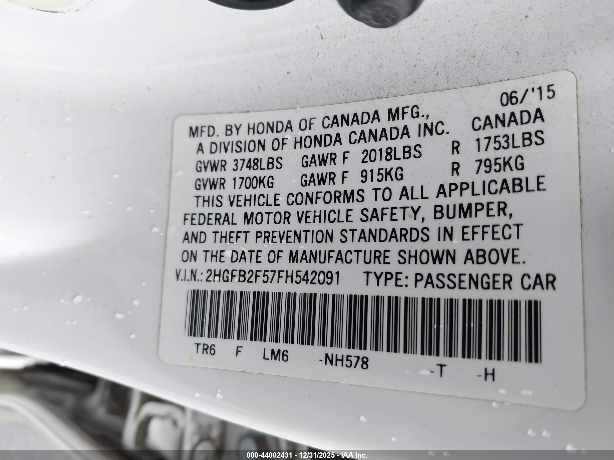 HONDA CIVIC image 9