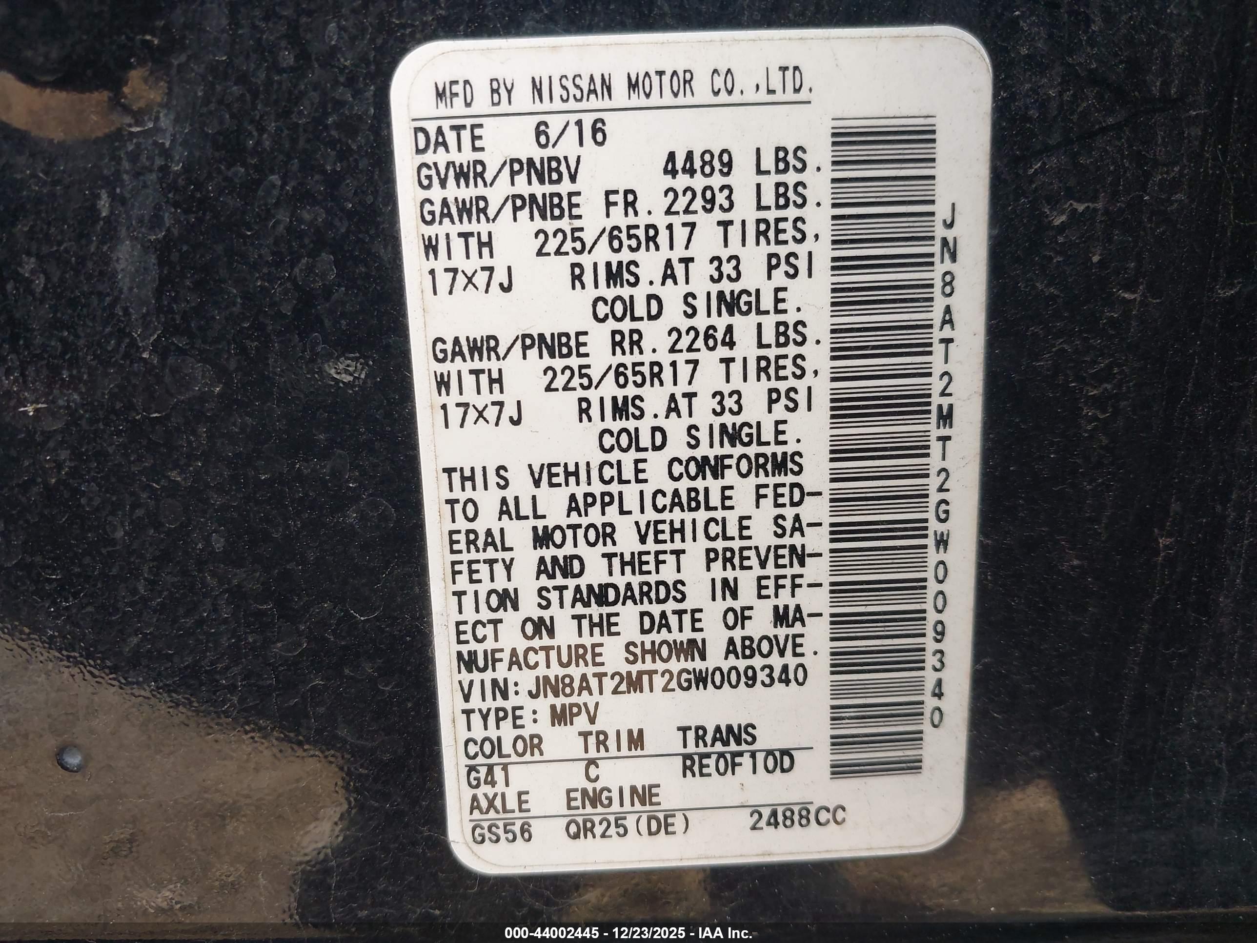 NISSAN ROGUE image 9