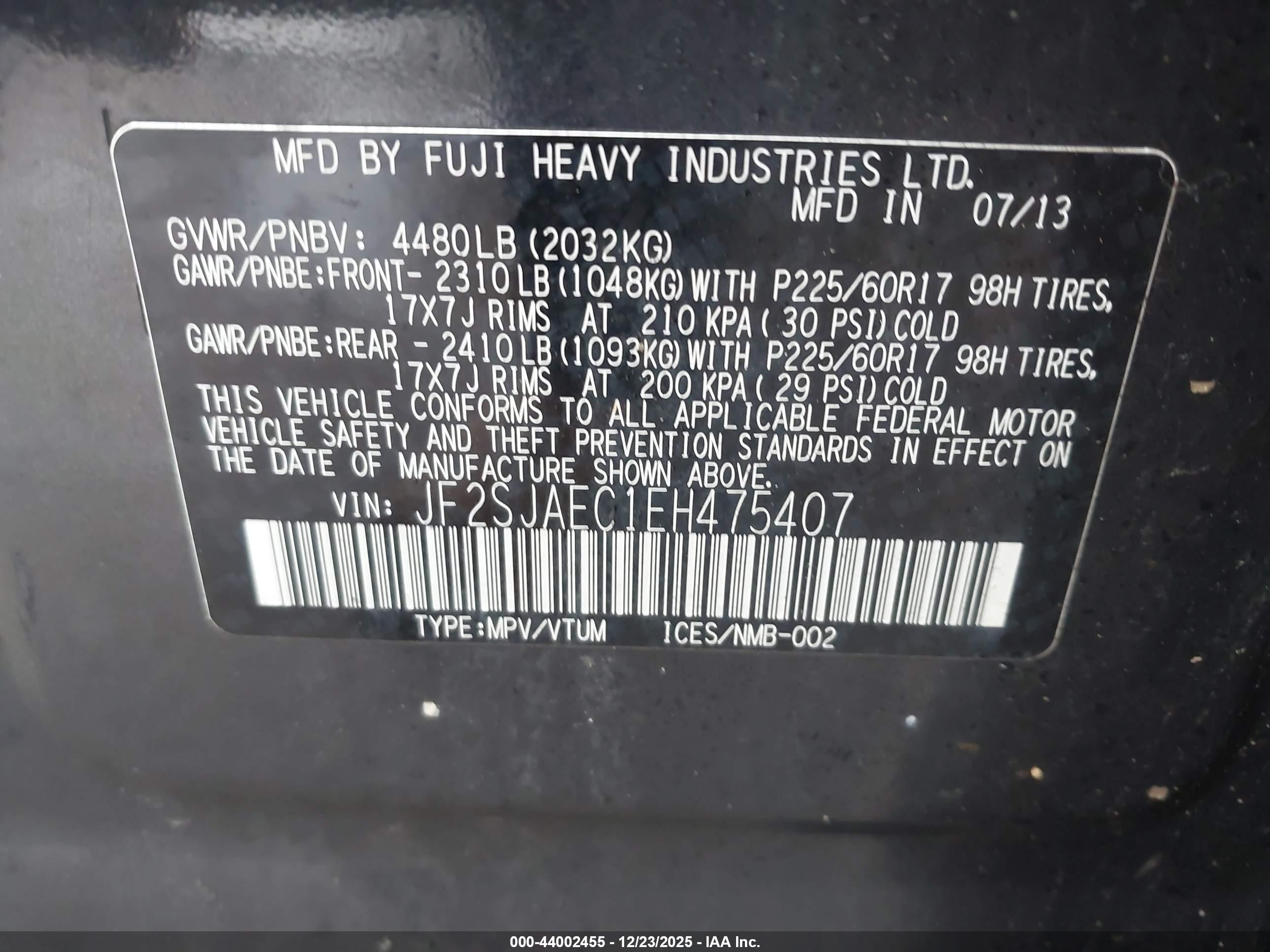 SUBARU FORESTER image 9
