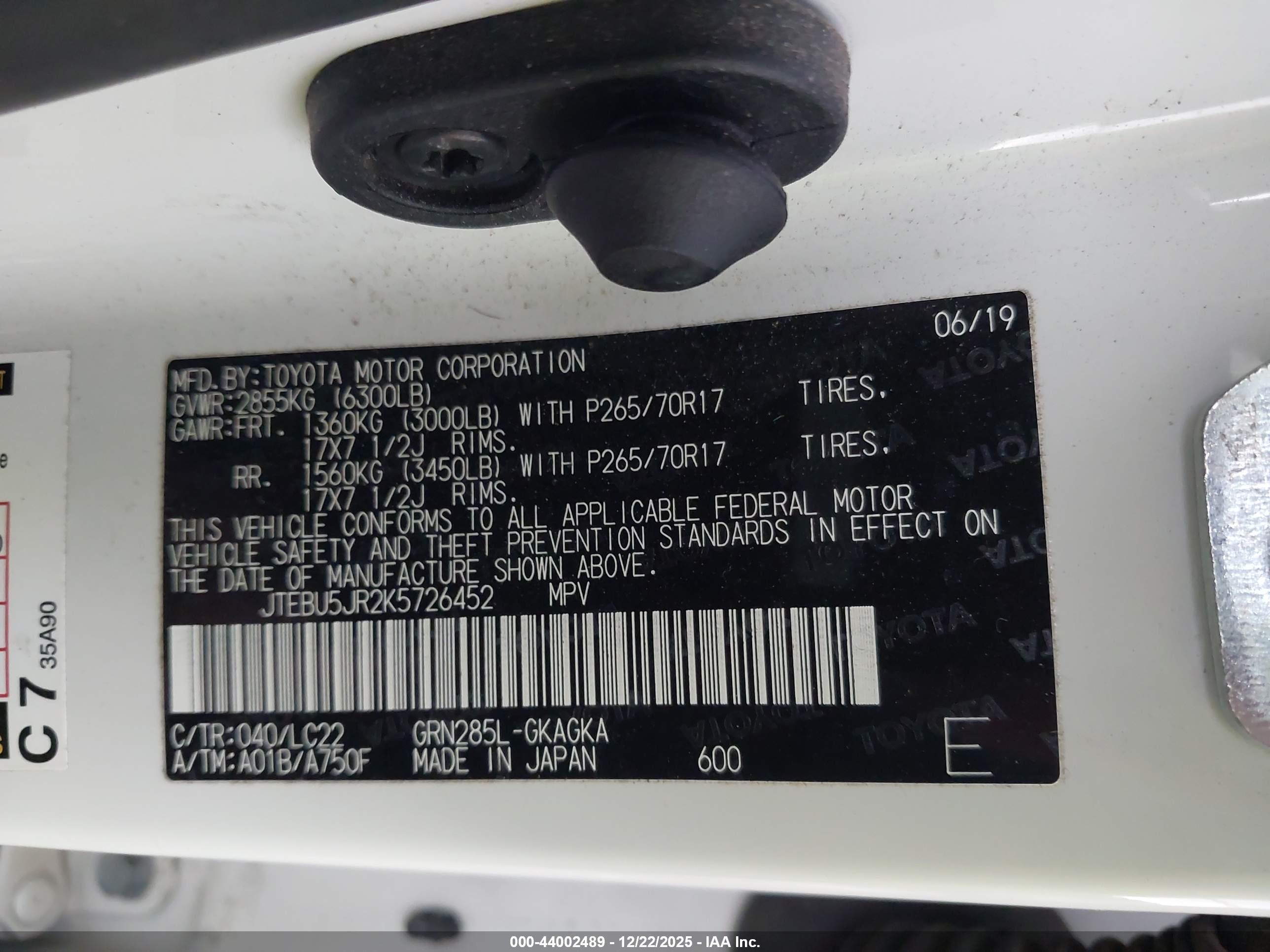 TOYOTA 4RUNNER image 9