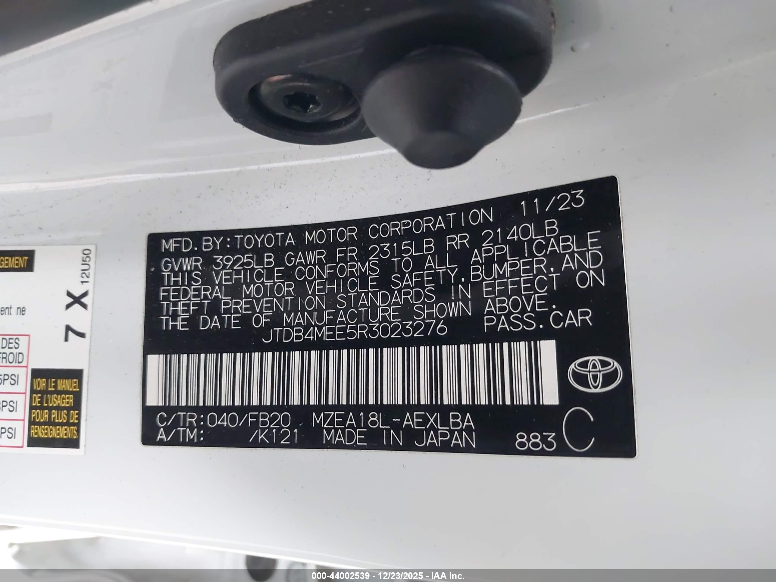 TOYOTA COROLLA image 9