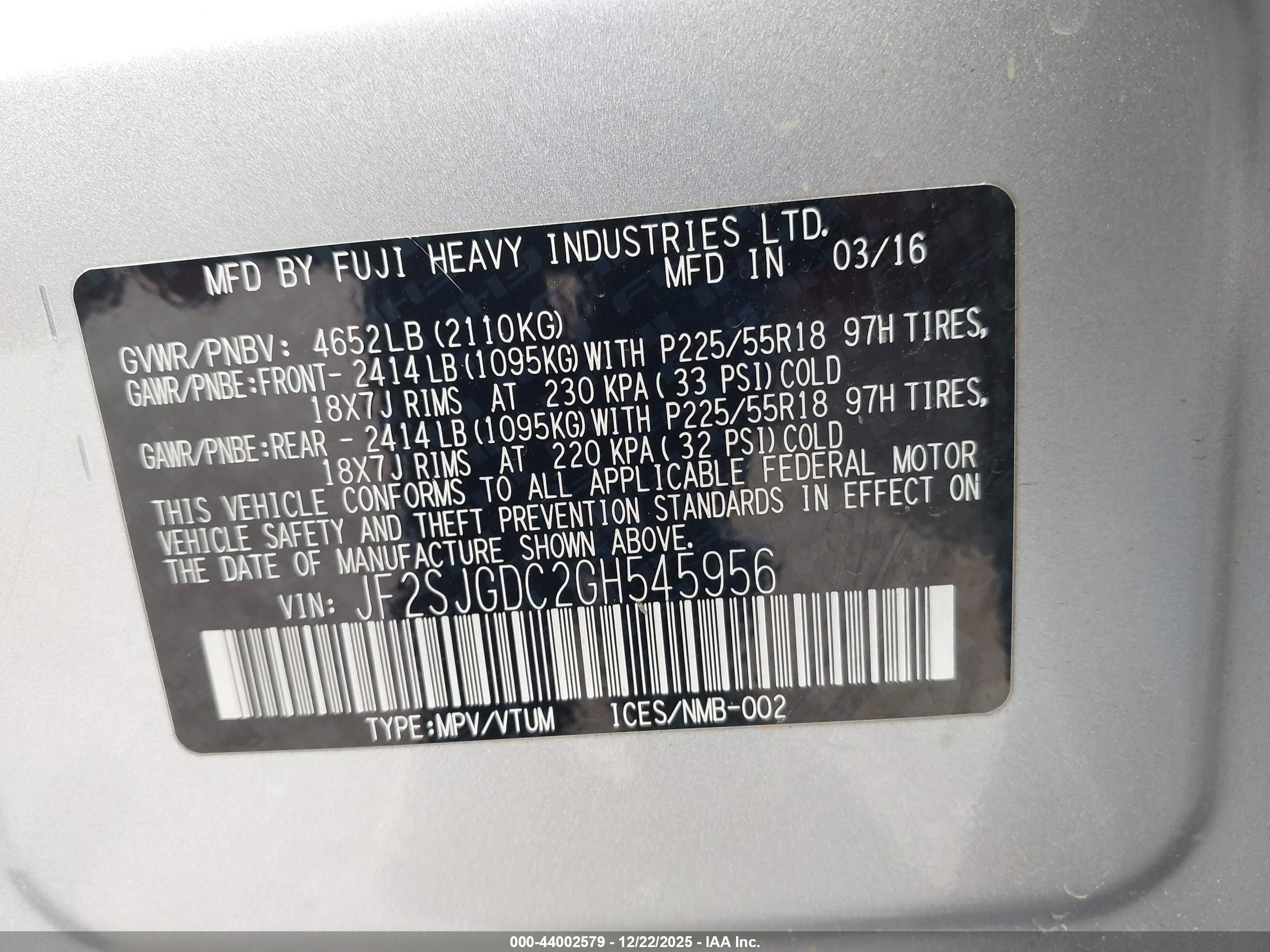 SUBARU FORESTER image 9