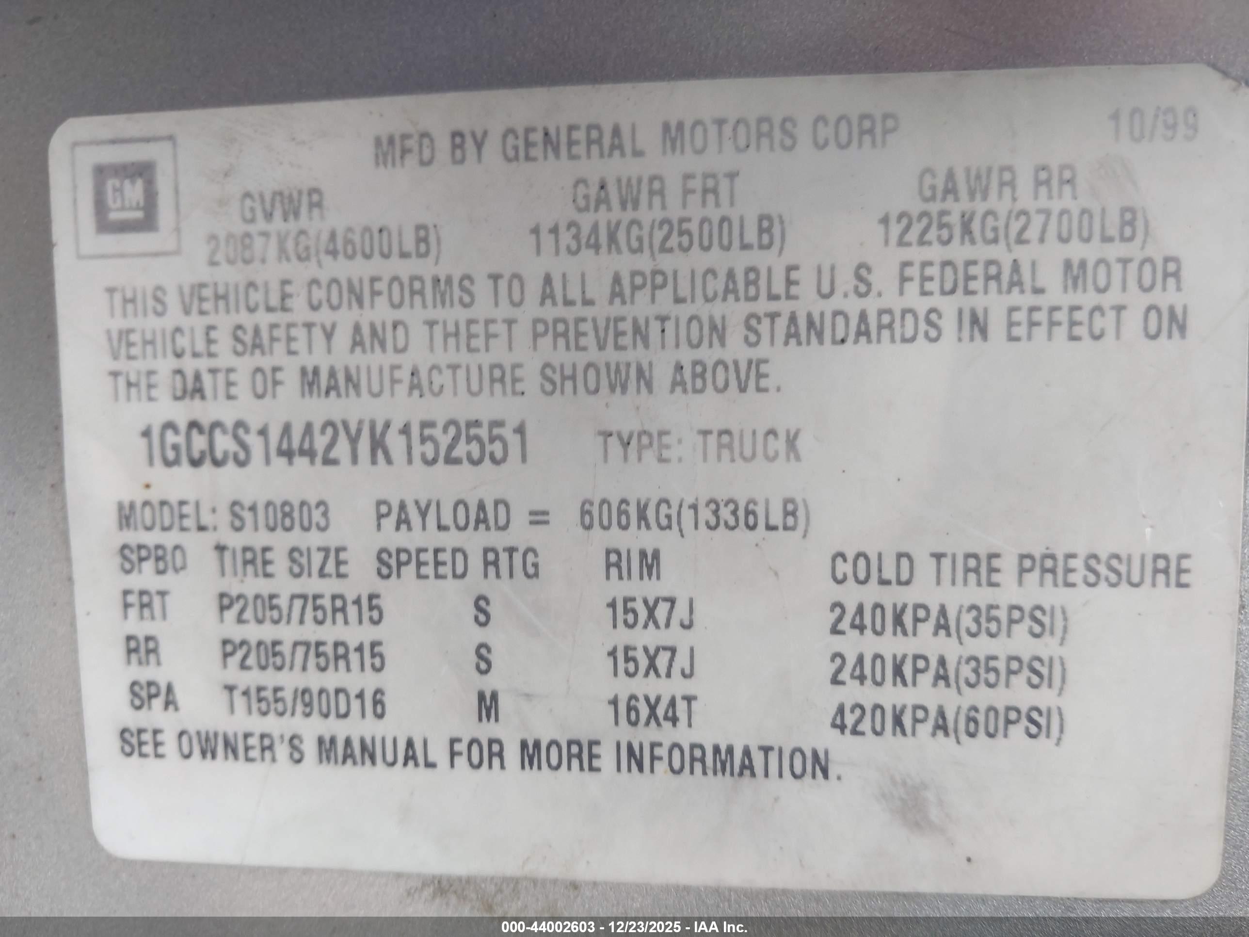 CHEVROLET S-10 image 9