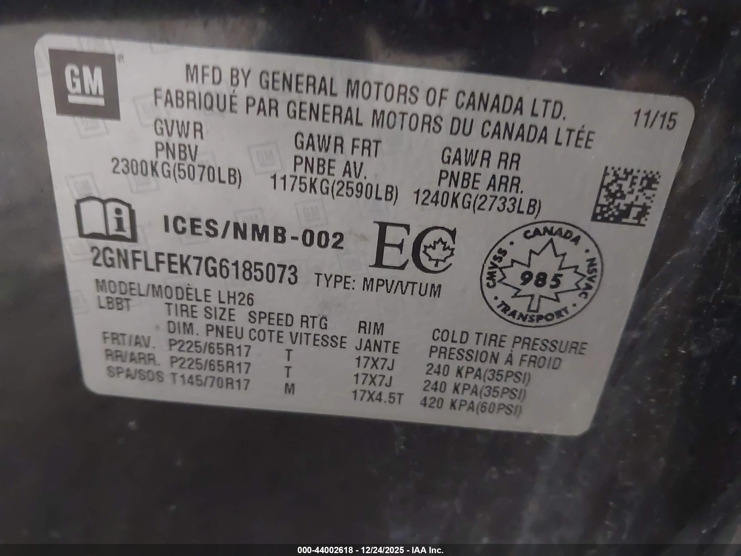 CHEVROLET EQUINOX image 9