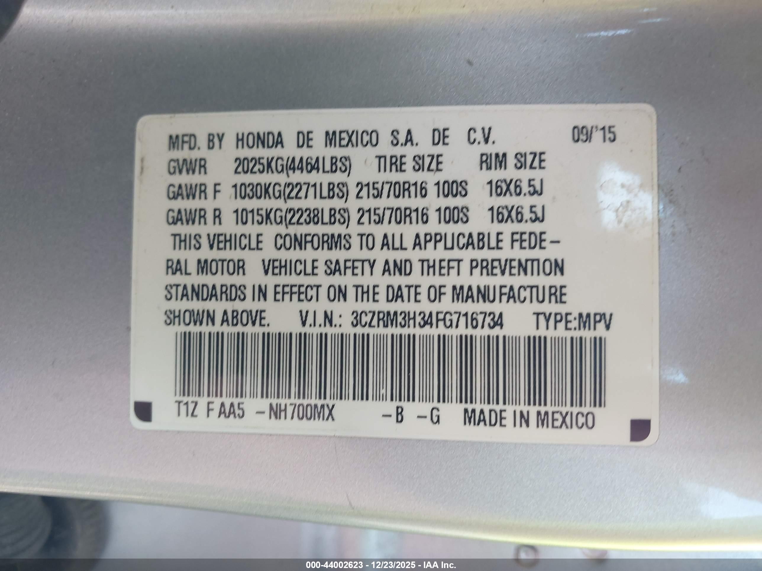HONDA CR-V image 9
