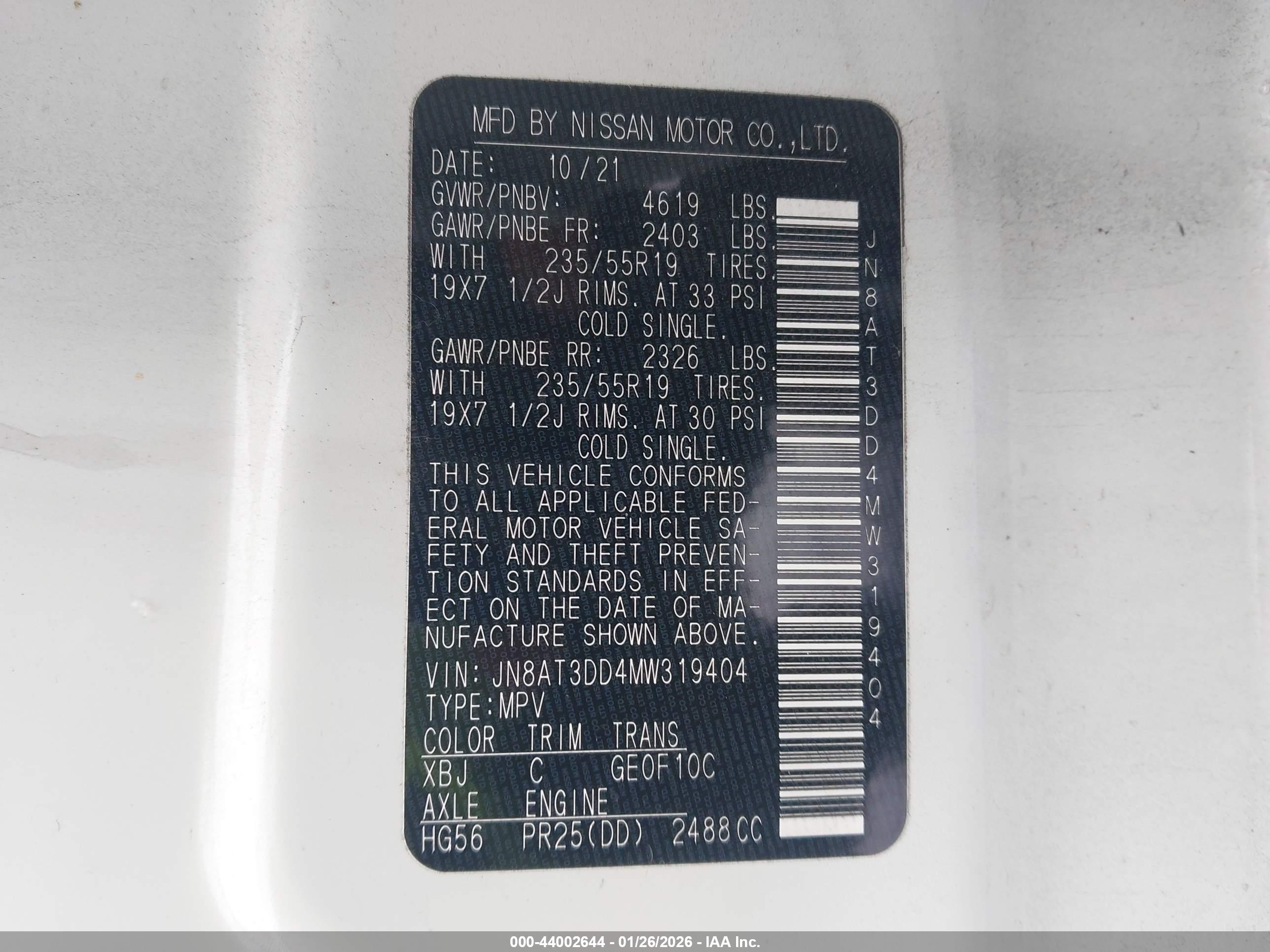 NISSAN ROGUE image 9