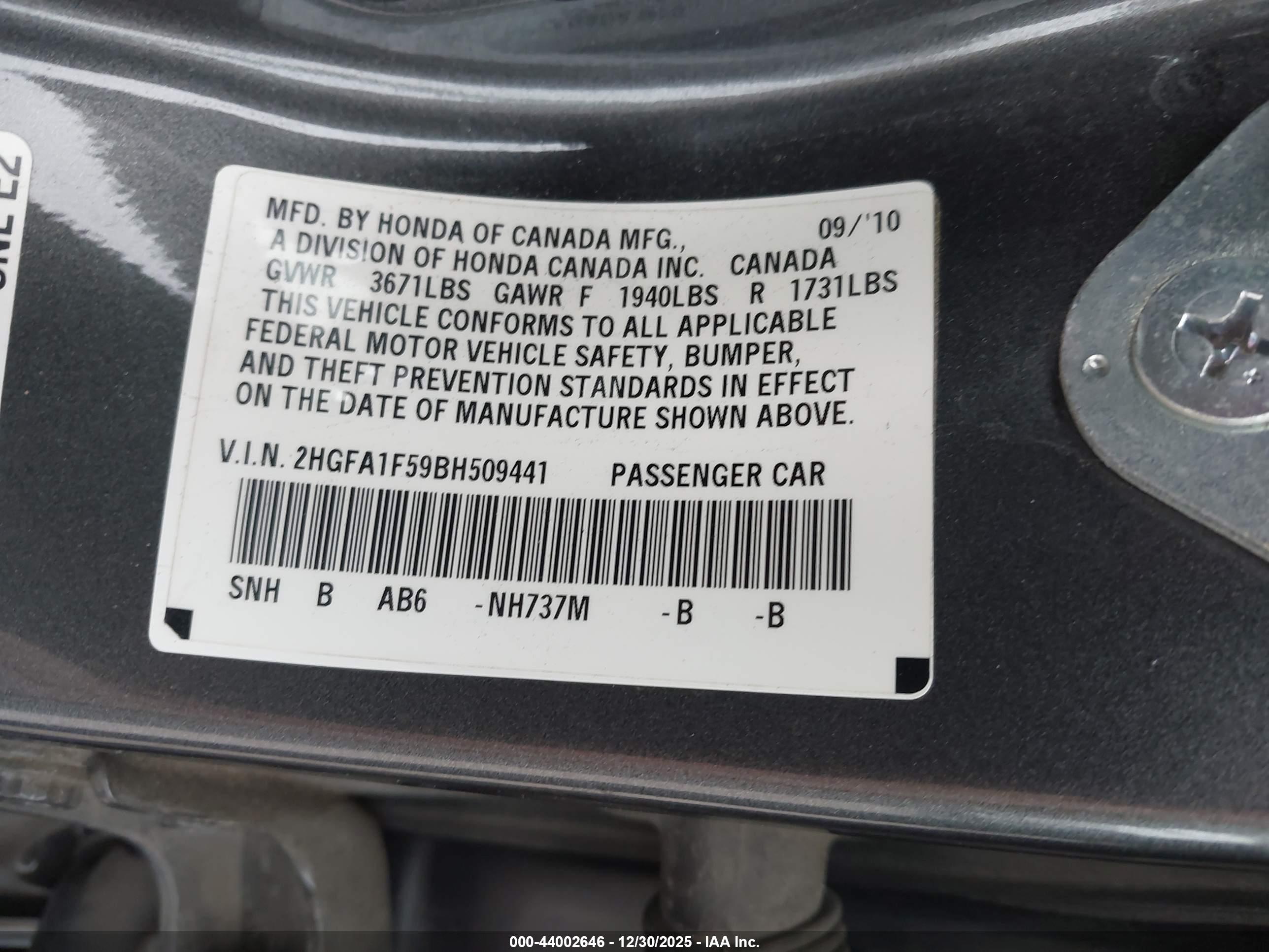 HONDA CIVIC image 9