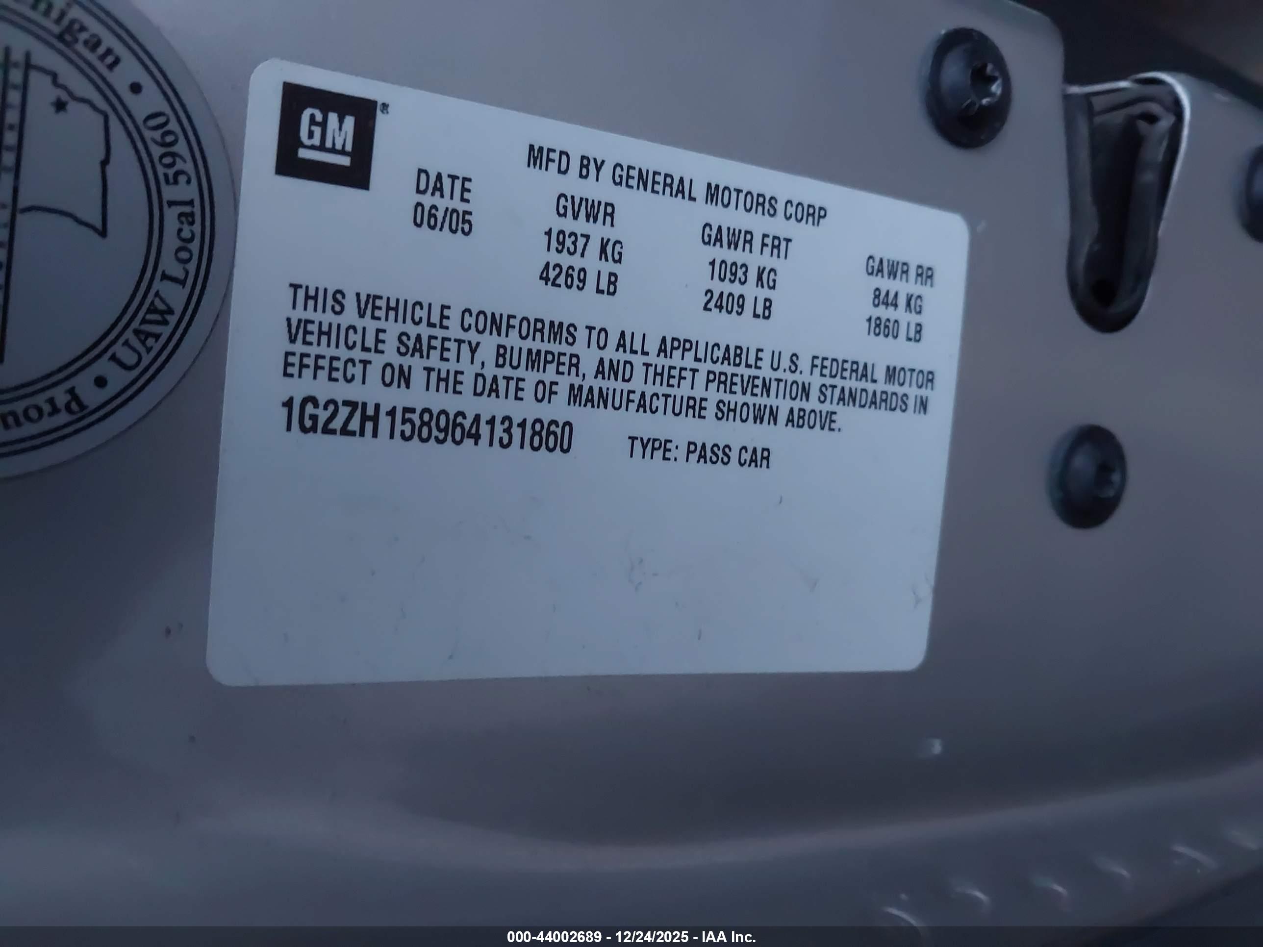 PONTIAC G6 image 9