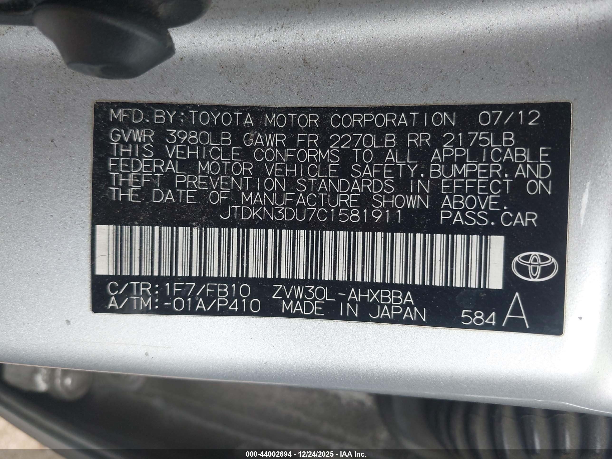 TOYOTA PRIUS image 9
