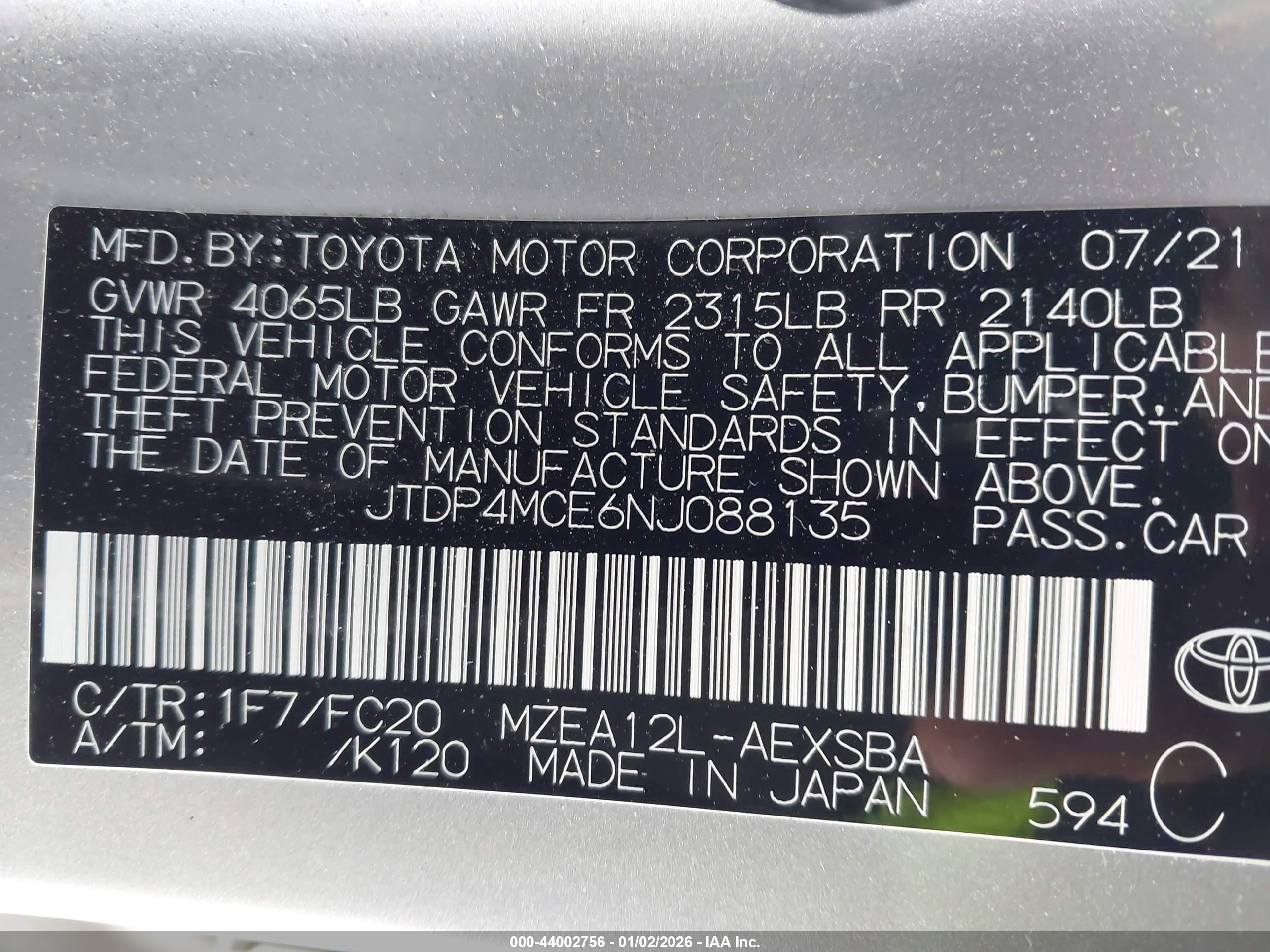 TOYOTA COROLLA image 9
