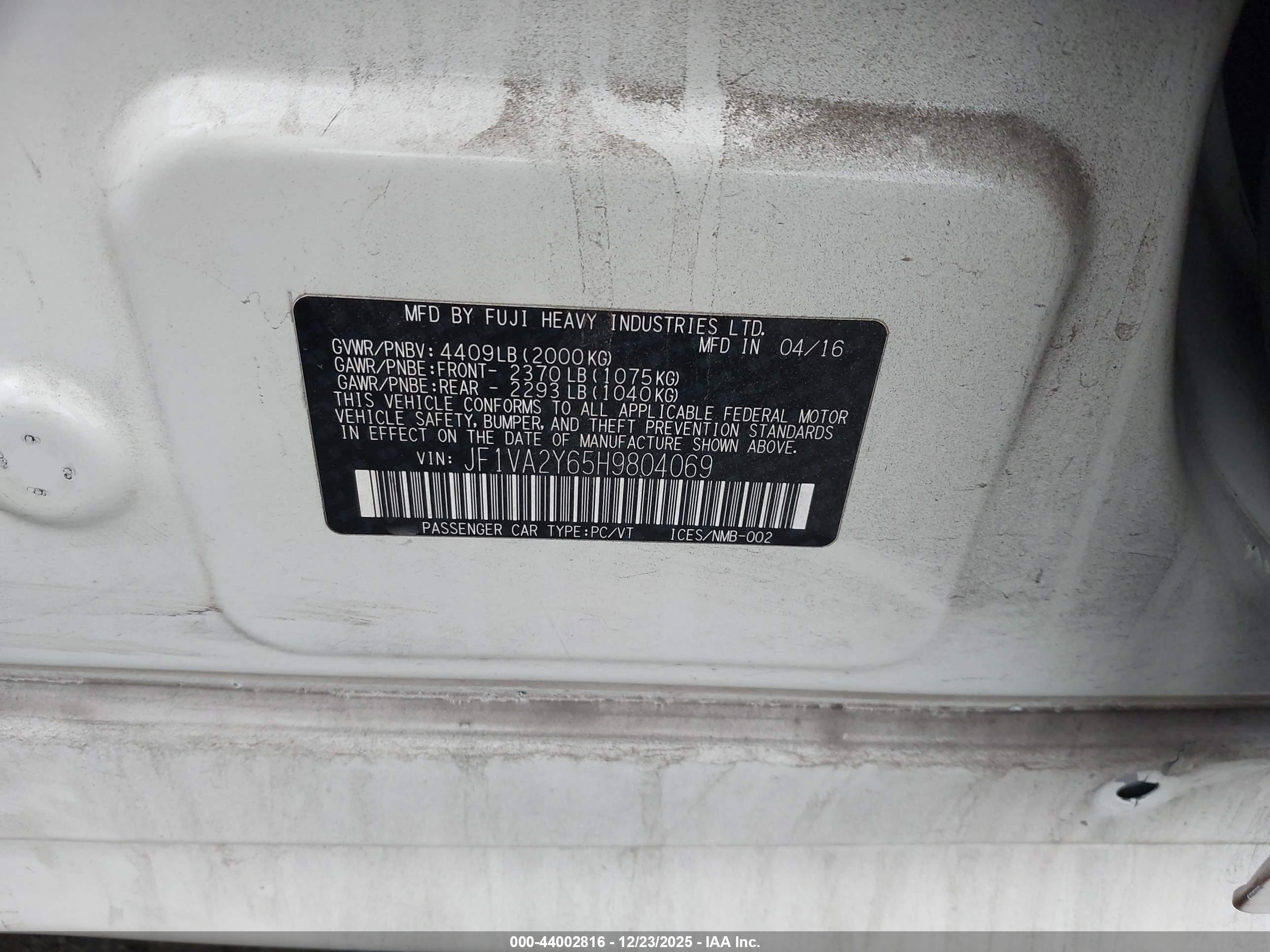 SUBARU WRX image 9