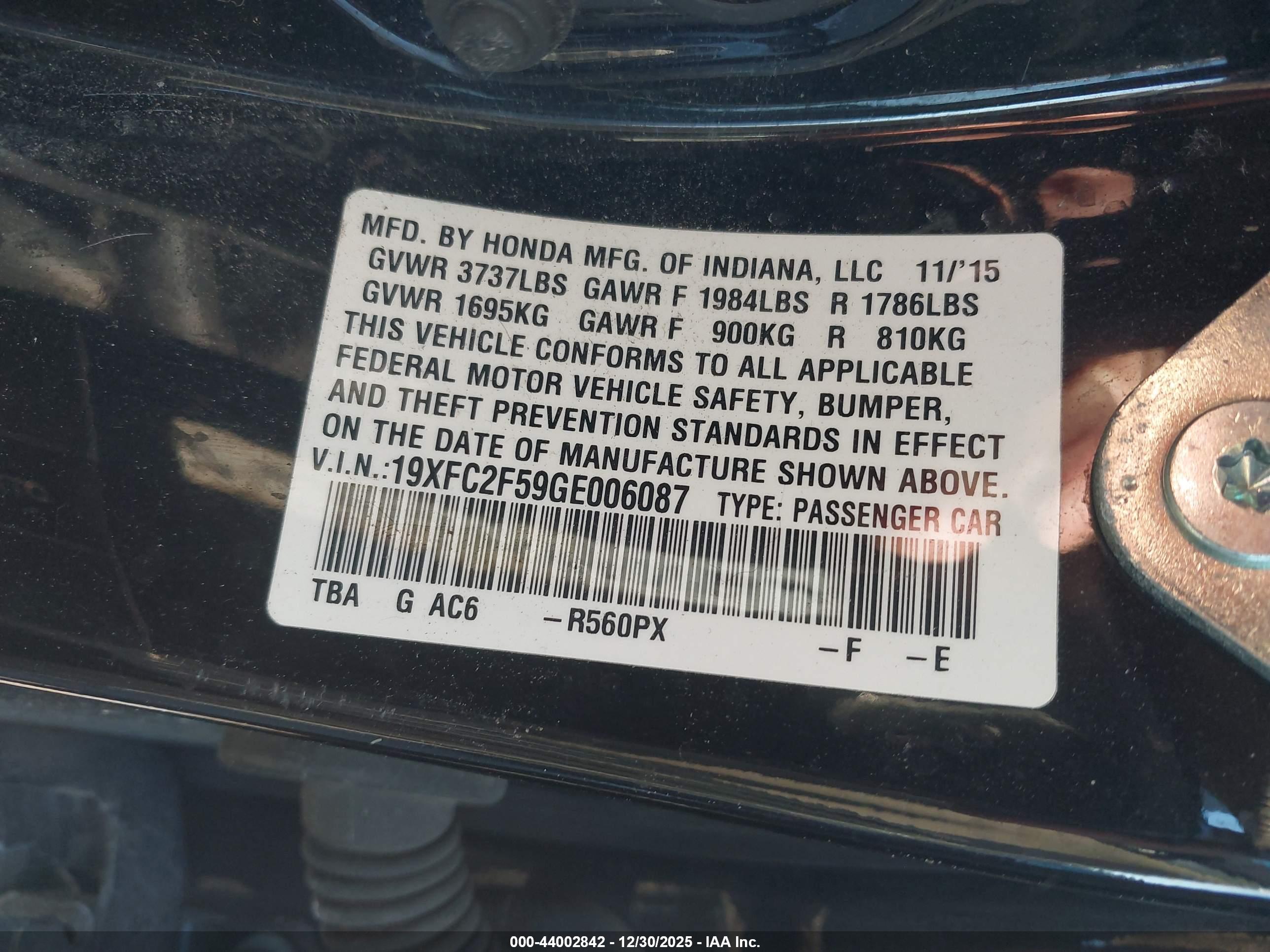HONDA CIVIC image 9