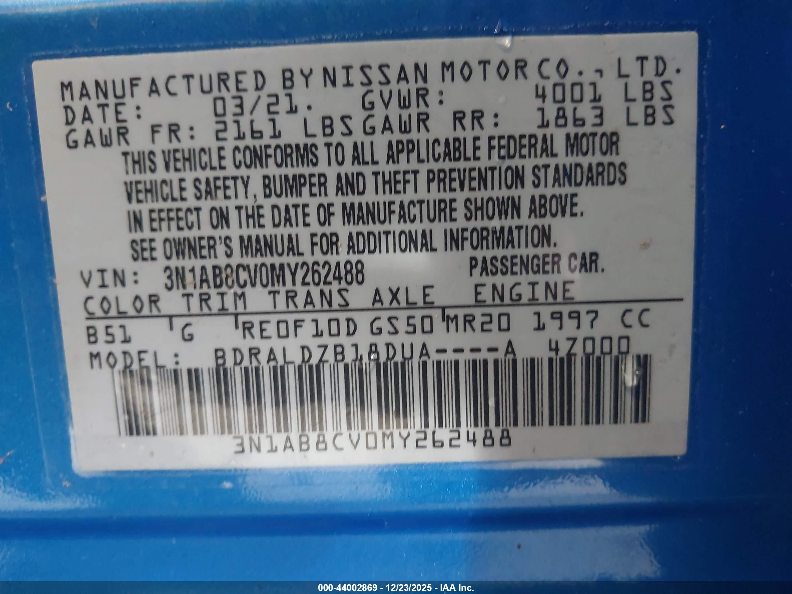 NISSAN SENTRA image 9