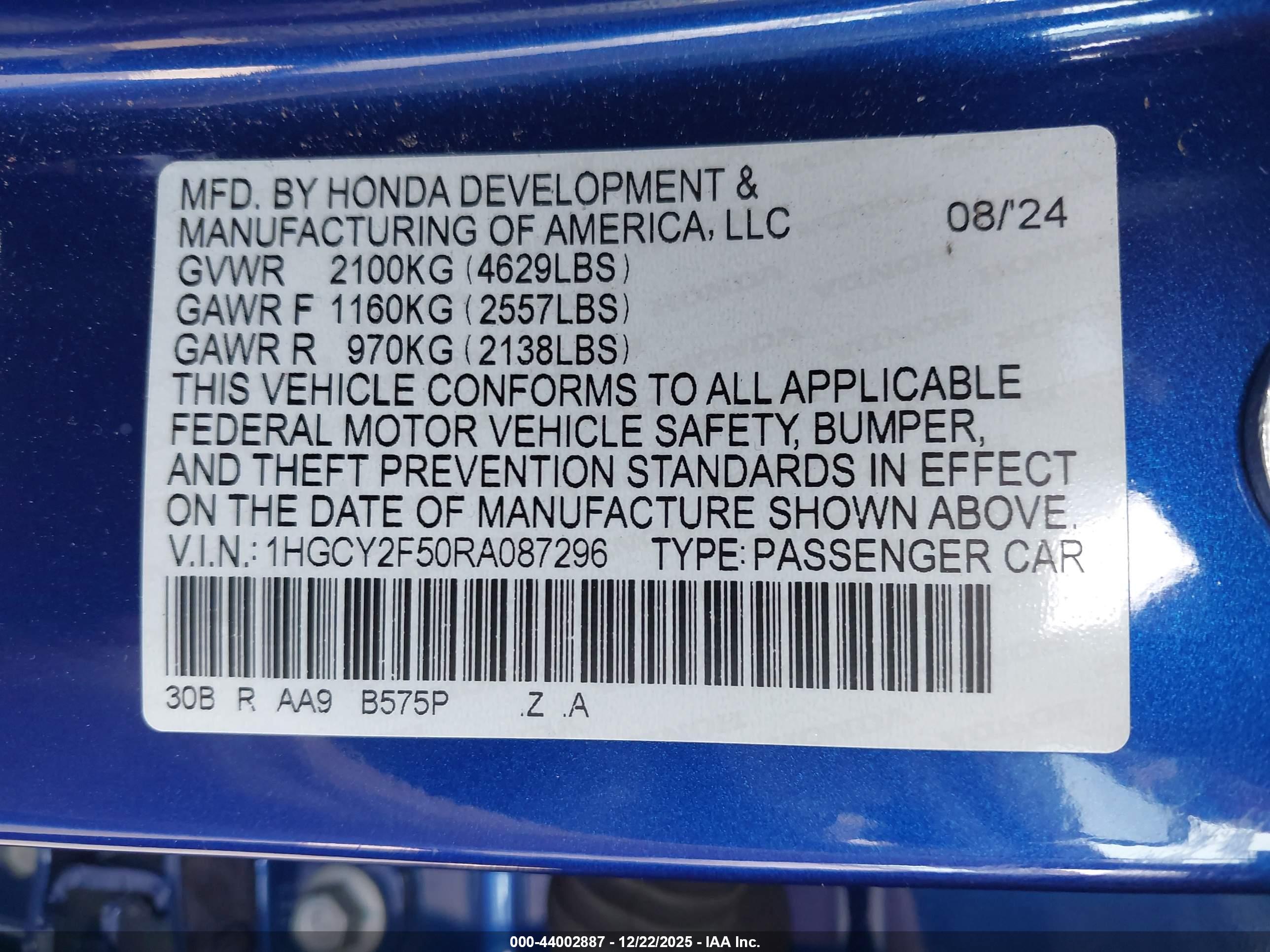 HONDA ACCORD image 9
