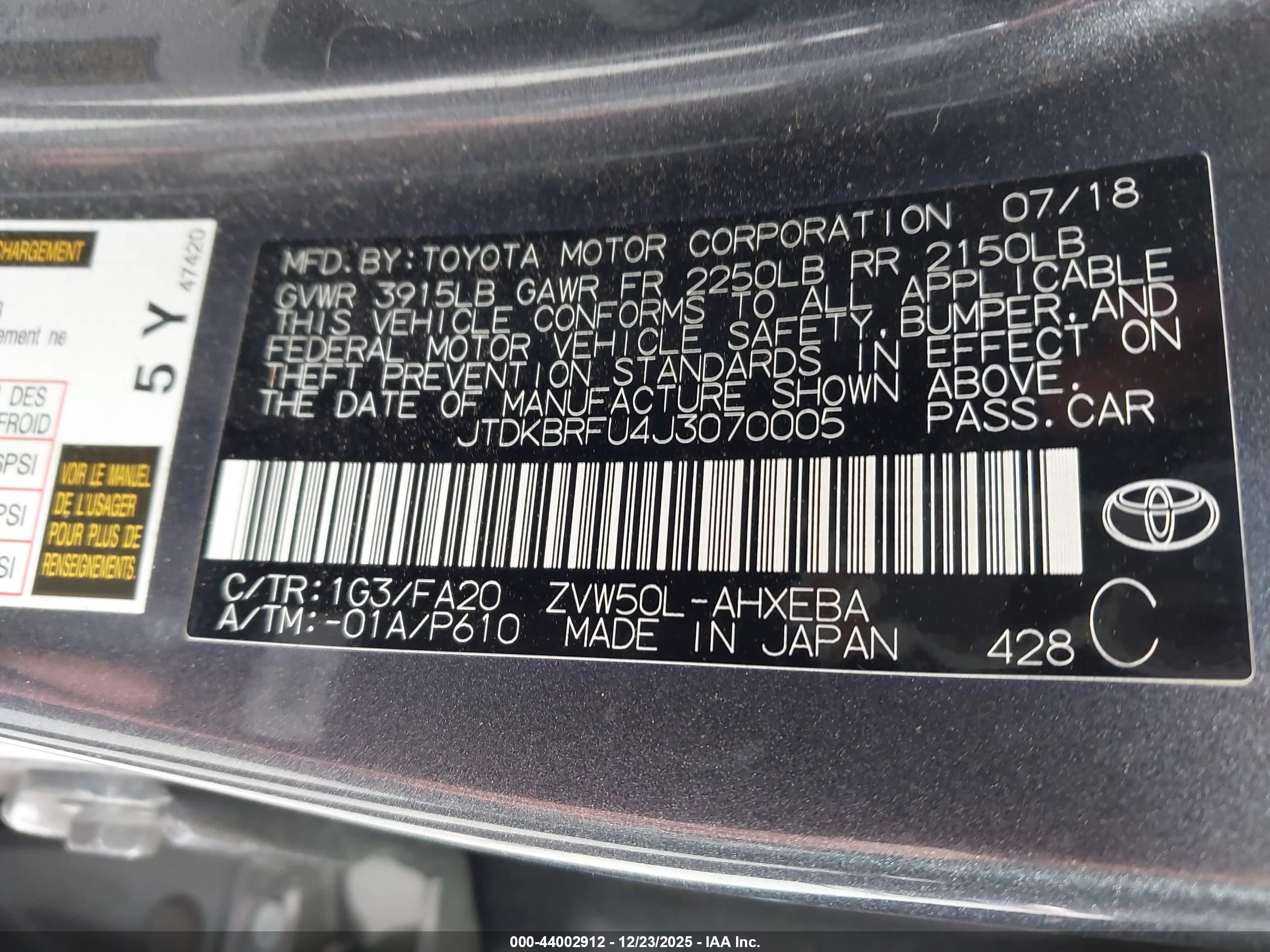 TOYOTA PRIUS image 9