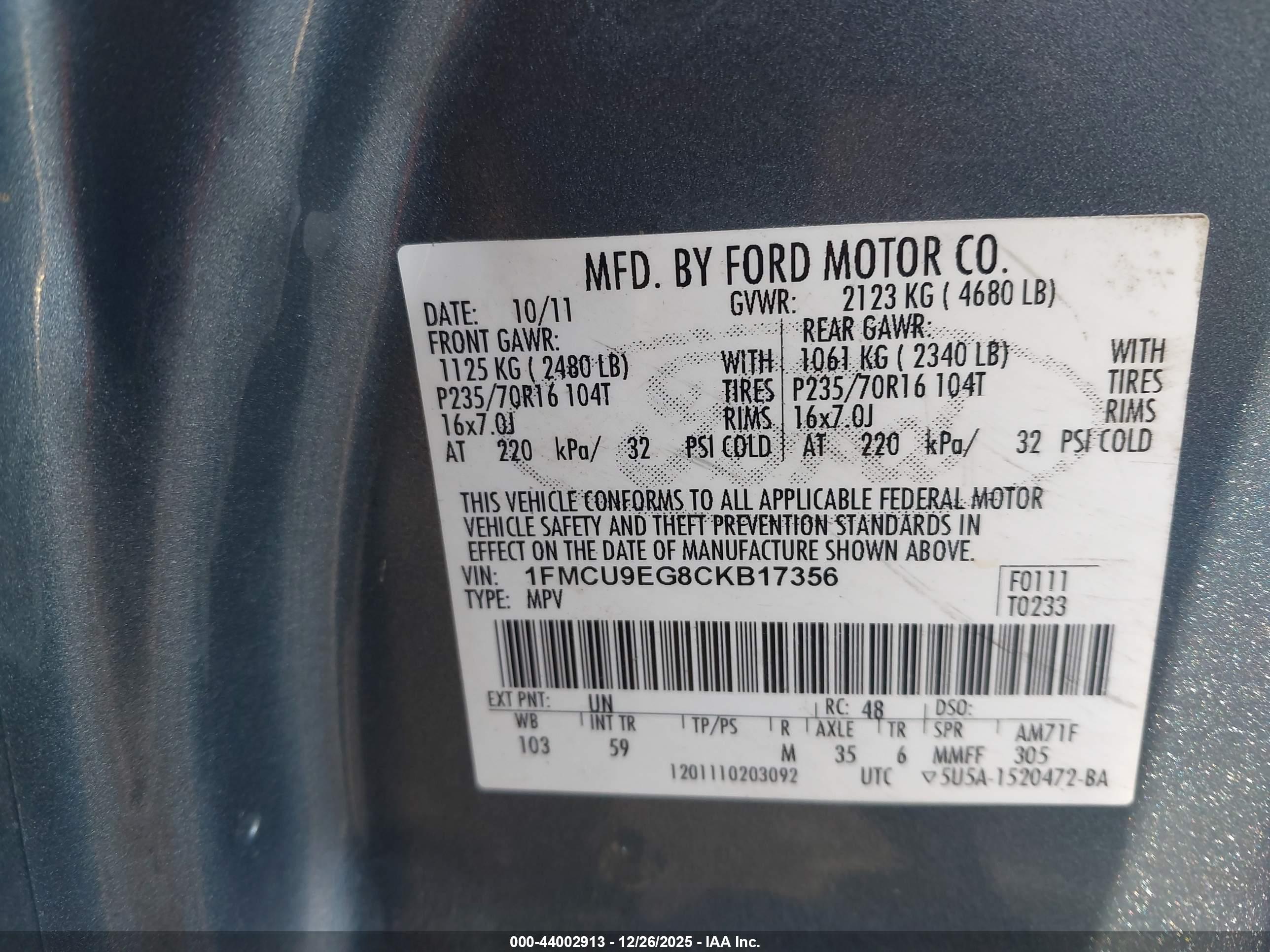 FORD ESCAPE image 9