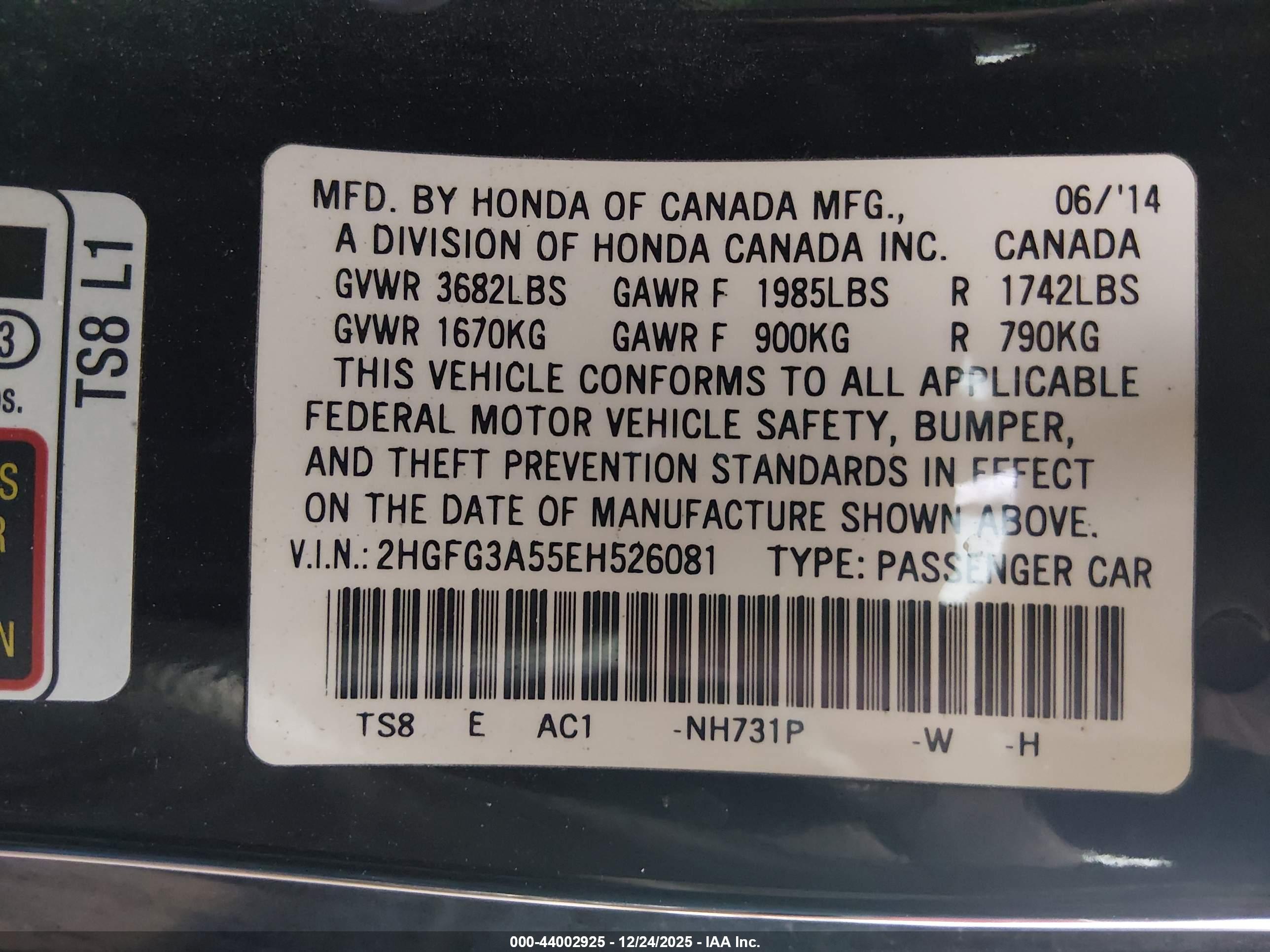 HONDA CIVIC image 9