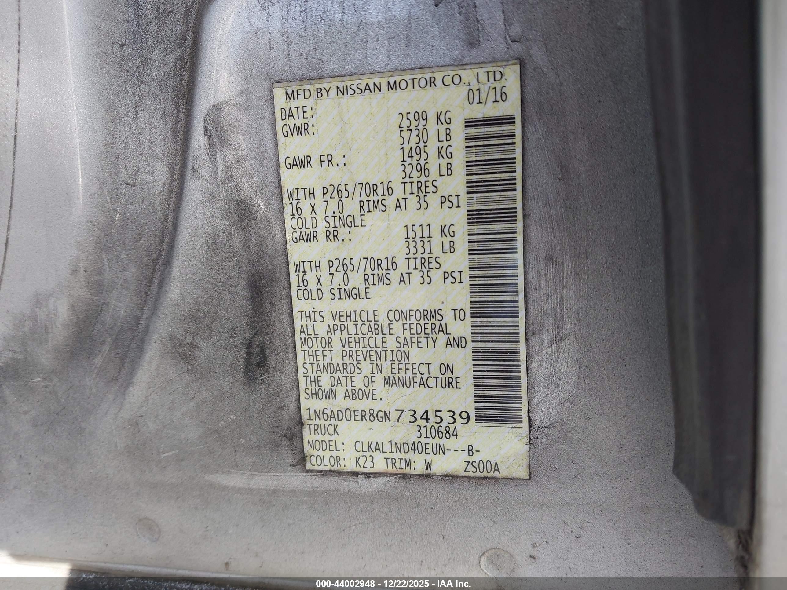NISSAN FRONTIER image 9