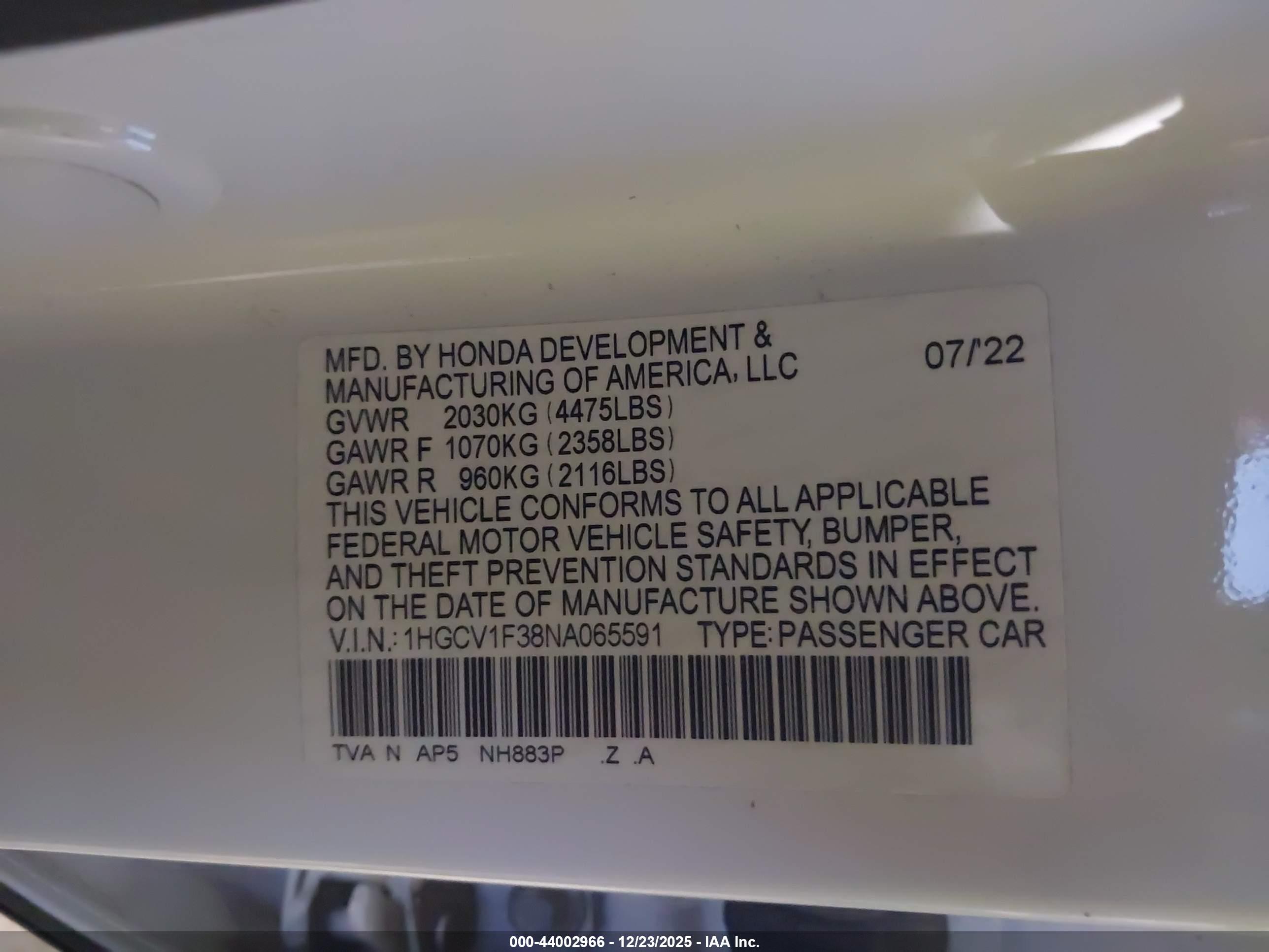 HONDA ACCORD image 9