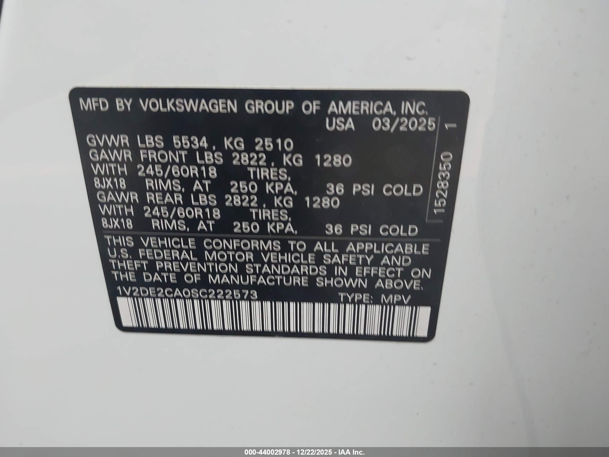 VOLKSWAGEN ATLAS image 9