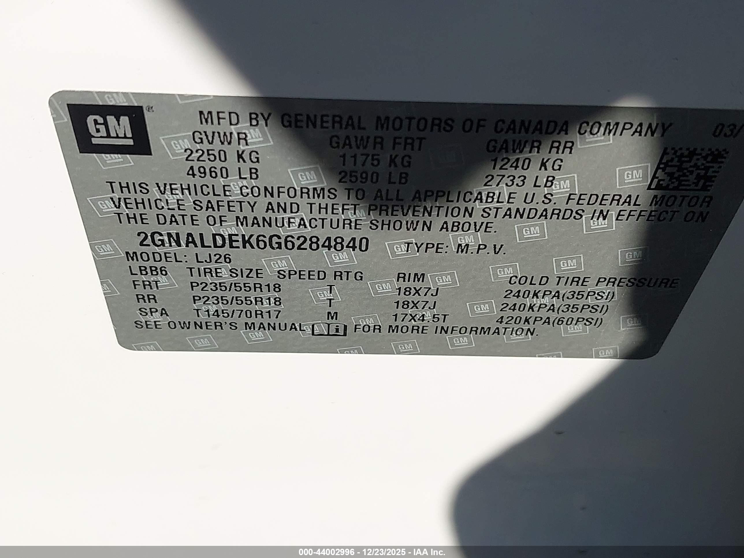 CHEVROLET EQUINOX image 9