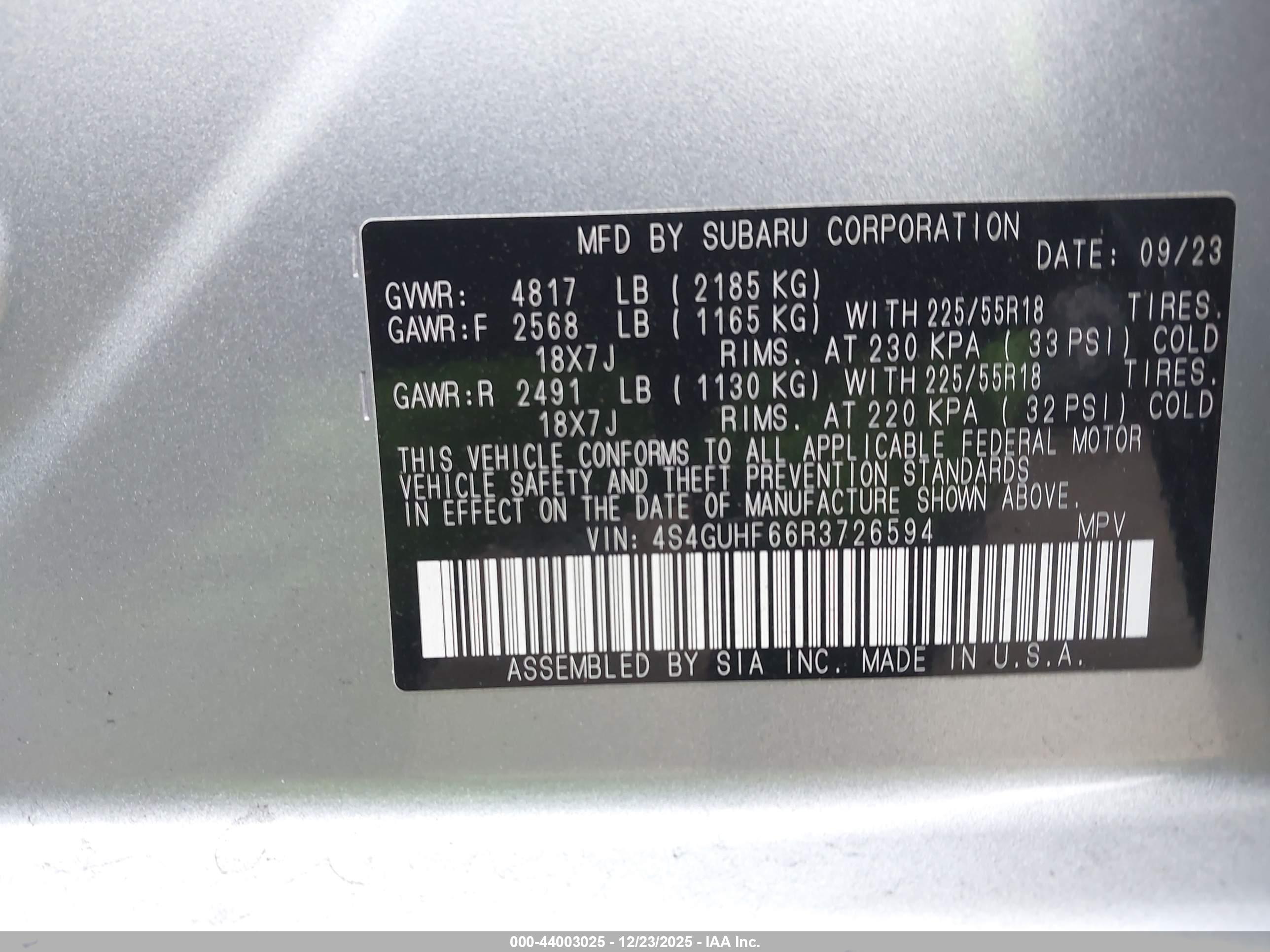 SUBARU CROSSTREK image 9