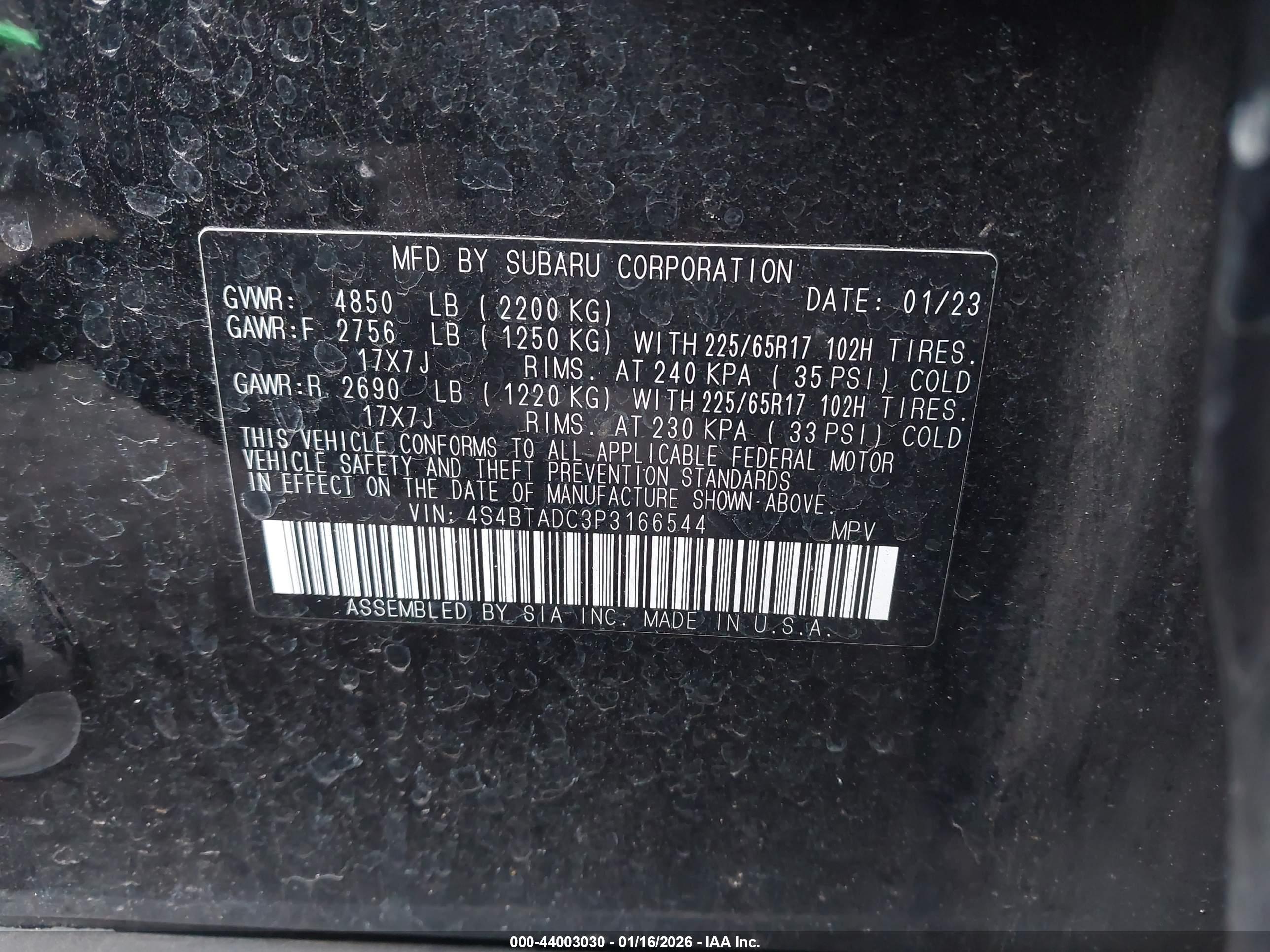 SUBARU OUTBACK image 9